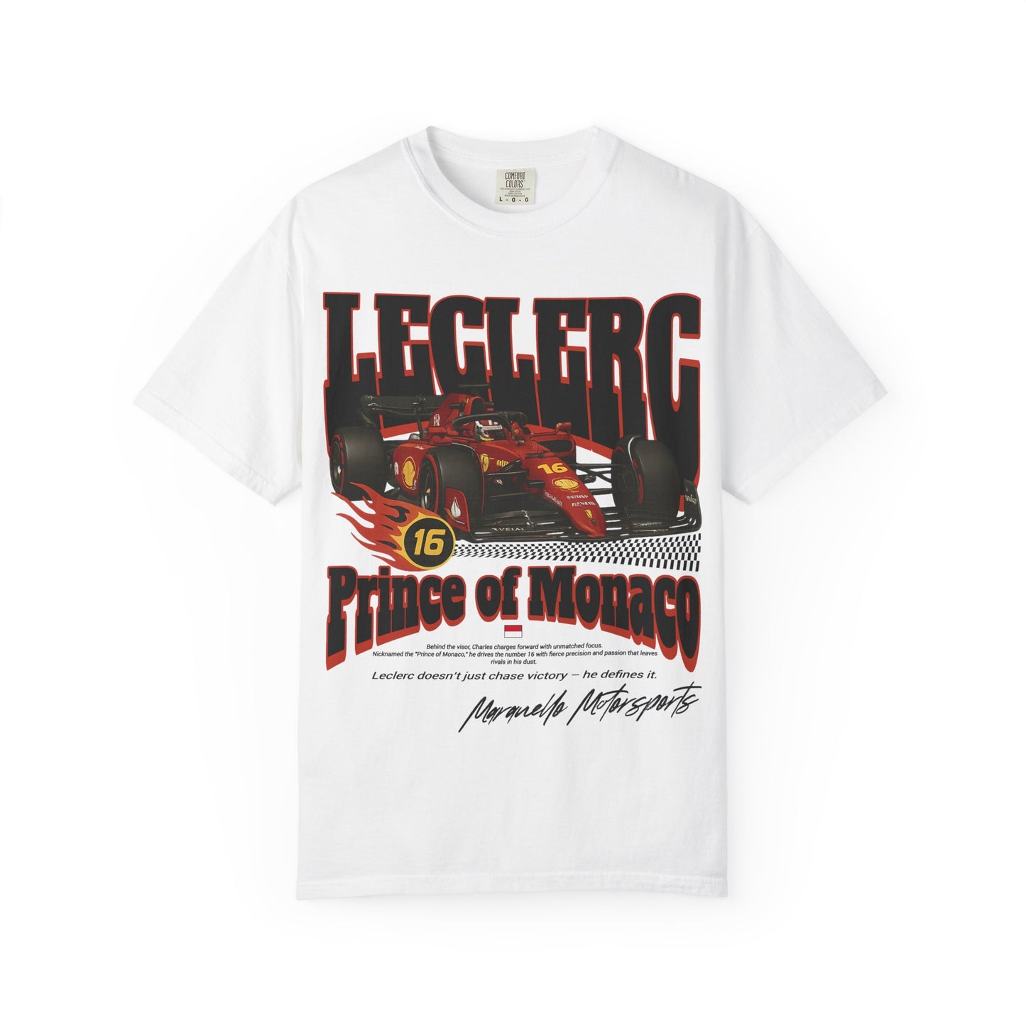 Charles Leclerc Formula 1 T-Shirt | Inspired Ferrari F1 Team Streetwear Tee | Monaco GP Gift