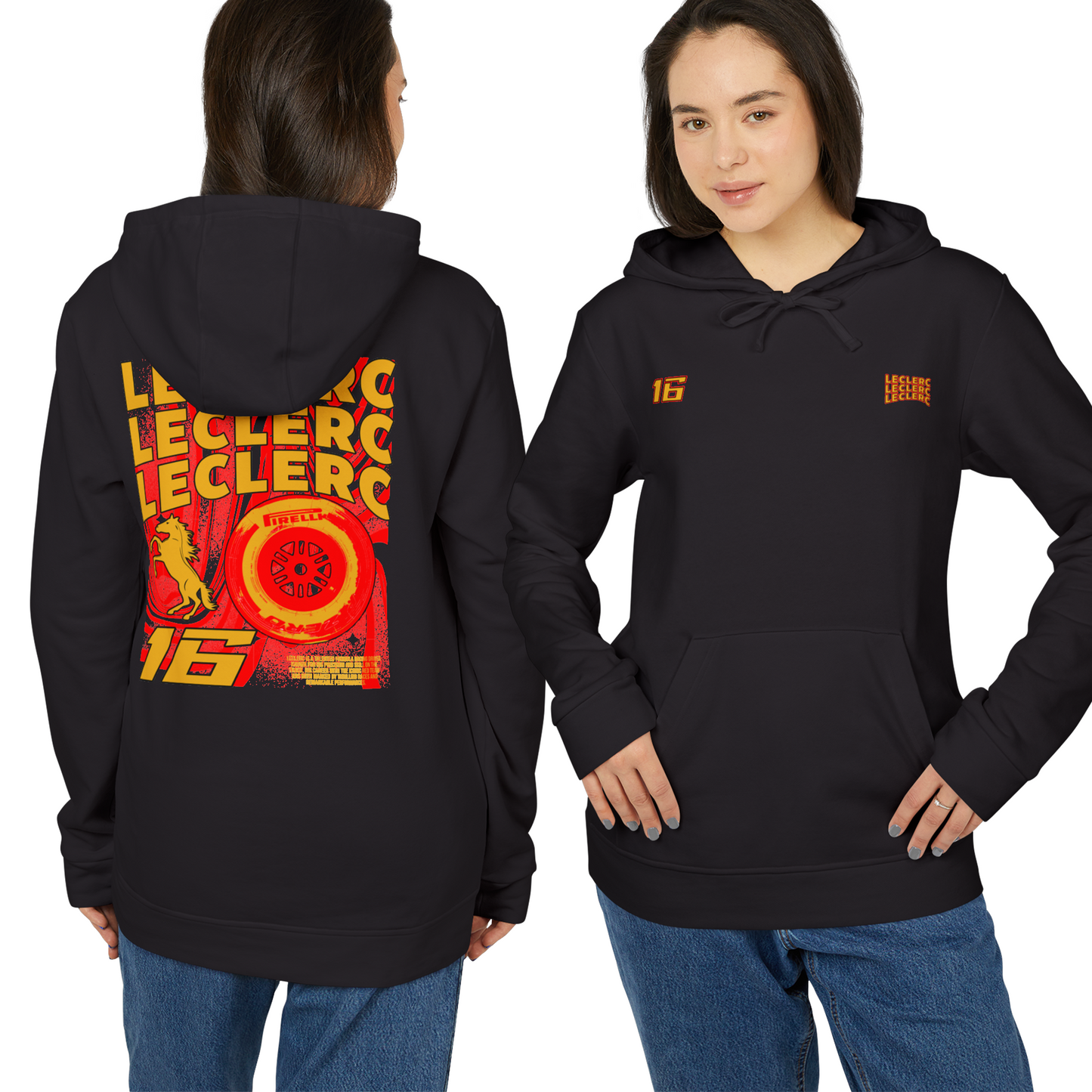 Adidas Charles Leclerc Hoodie, Inspired Ferrari F1 Team Merch
