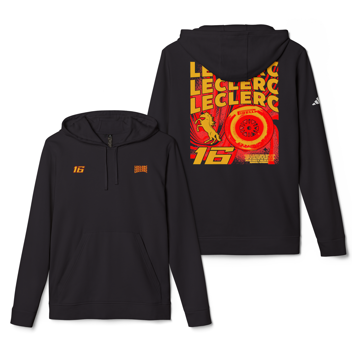 Adidas Charles Leclerc Hoodie, Inspired Ferrari F1 Team Merch