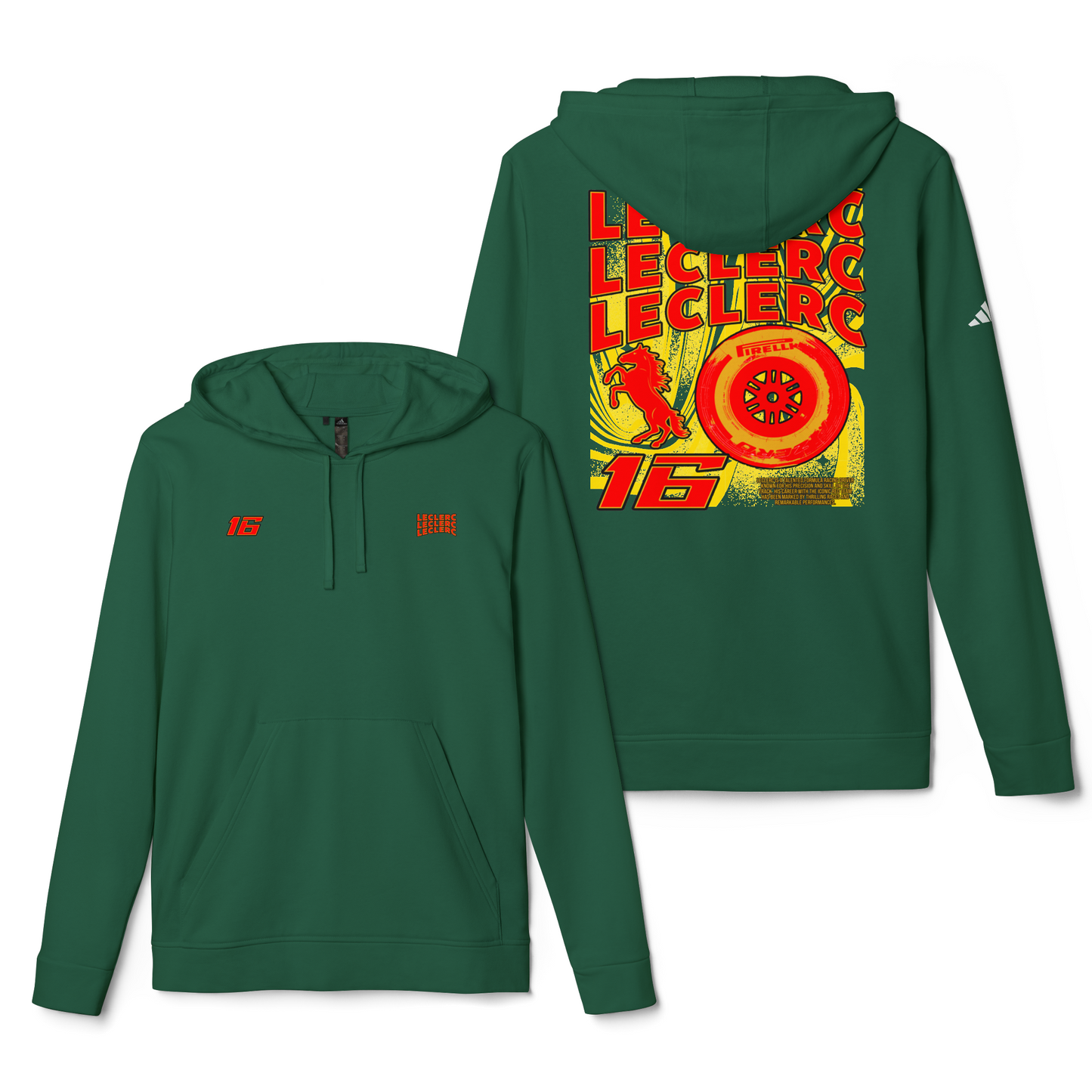 Adidas Charles Leclerc Hoodie, Inspired Ferrari F1 Team Merch