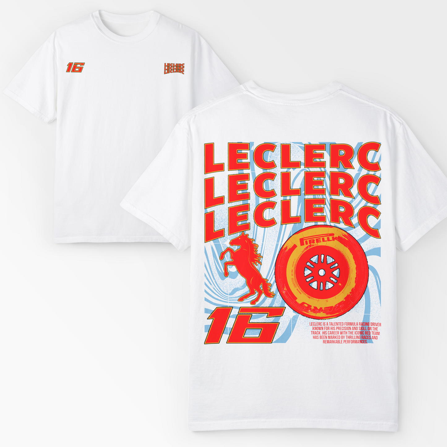 Charles Leclerc T-Shirt | Inspired Formula 1 Ferrari Merchandise
