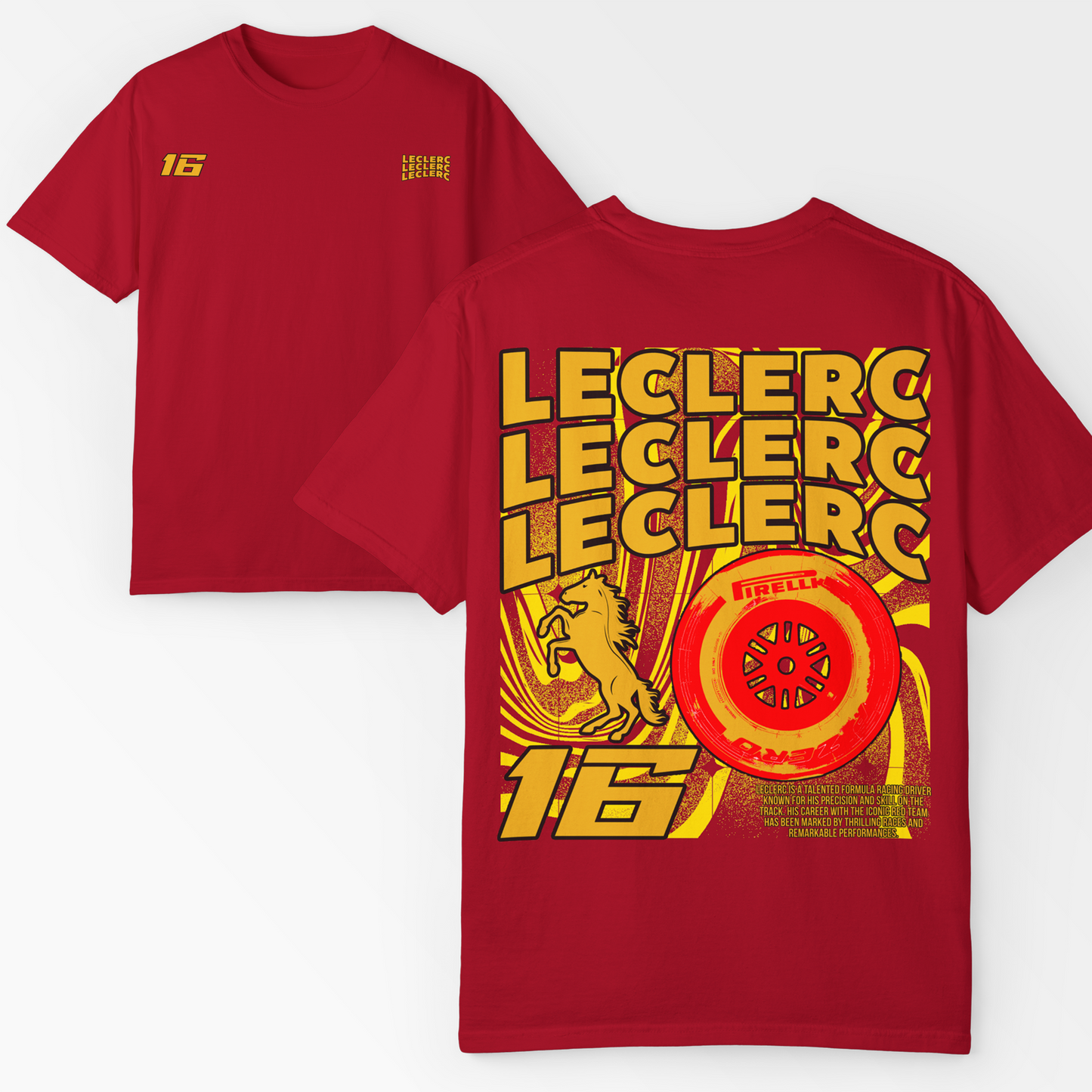 Charles Leclerc T-Shirt | Inspired Formula 1 Ferrari Merchandise