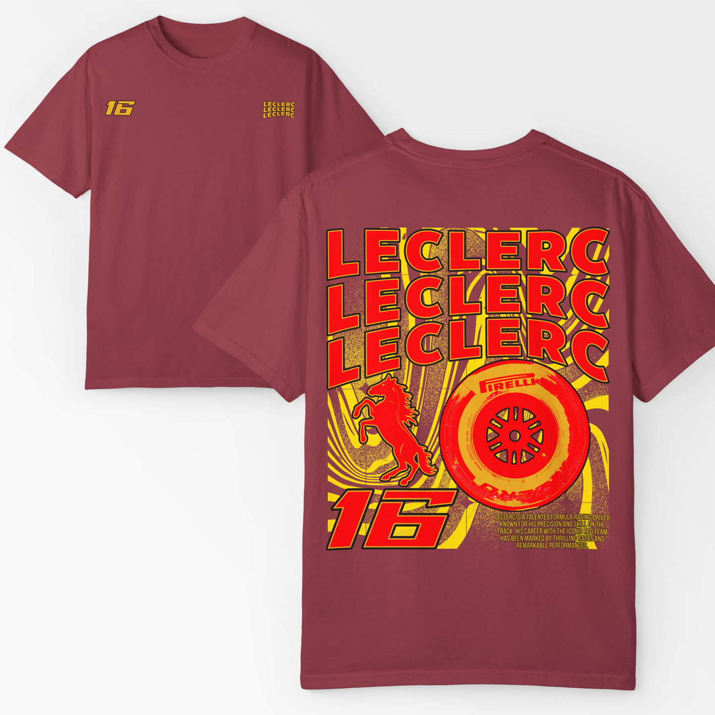 Charles Leclerc T-Shirt | Inspired Formula 1 Ferrari Merchandise