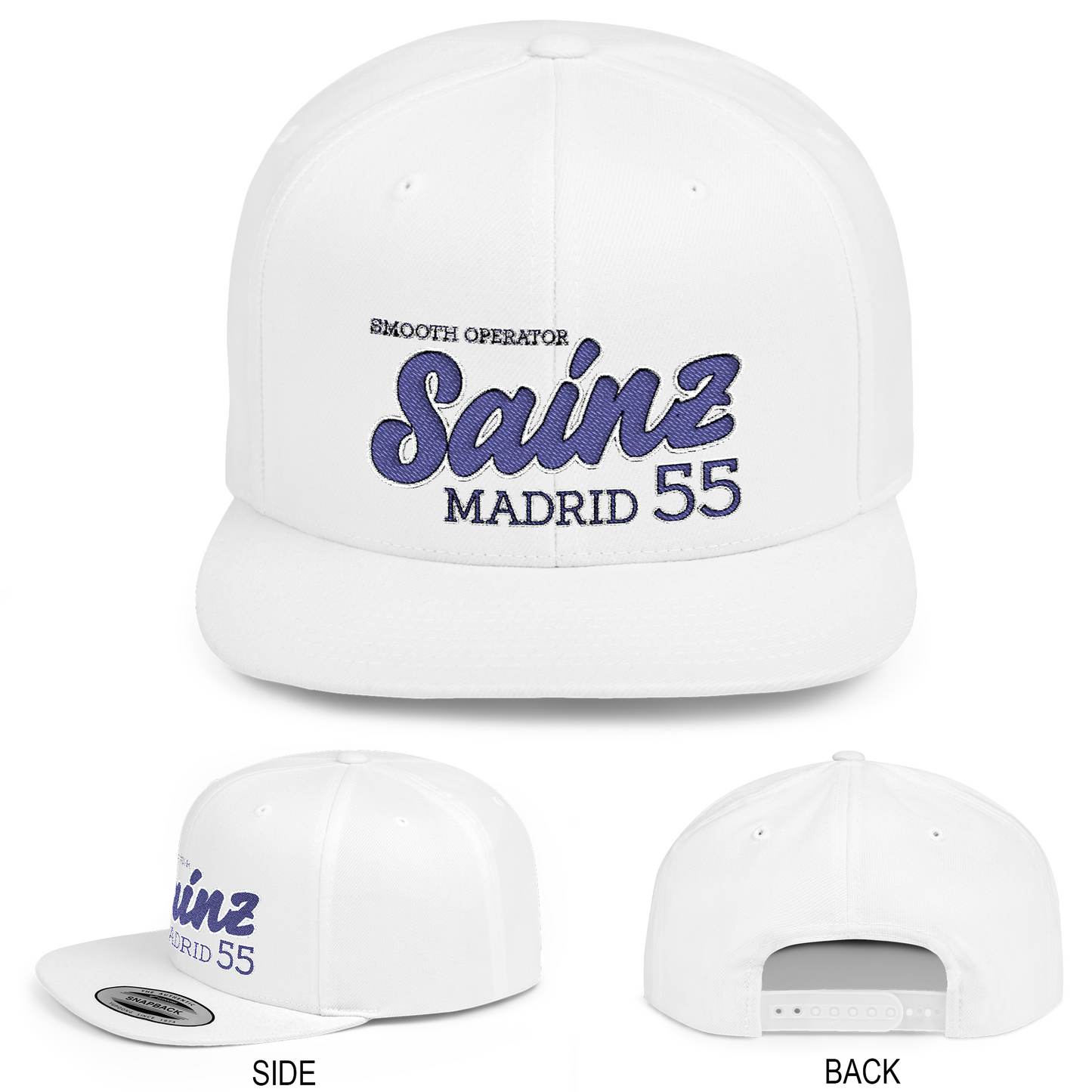 Carlos Sainz Hat | Inspired Williams F1 Racing Flat Bill Hat – Adjustable Motorsport Cap for Fans
