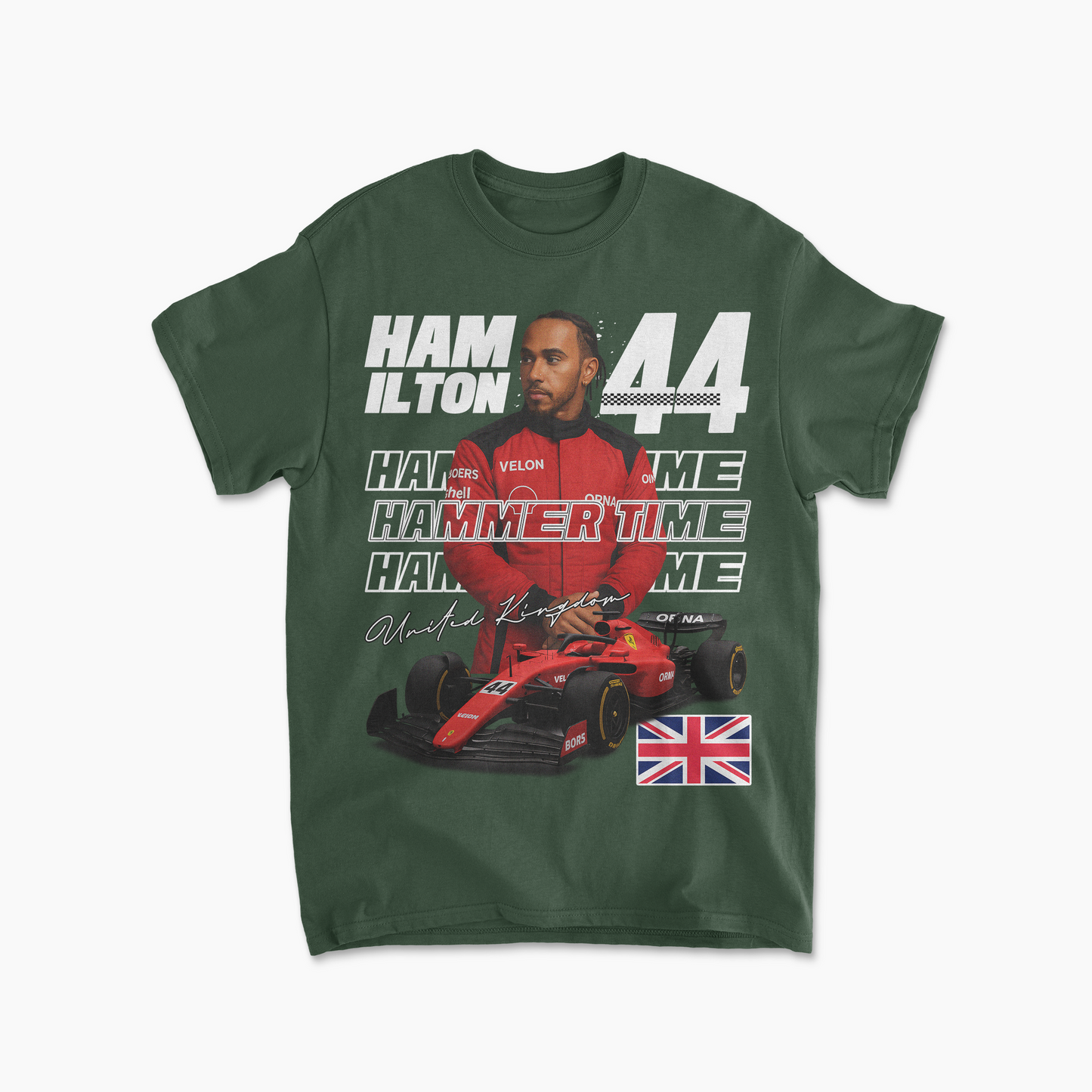 Lewis Hamilton Ferrari F1 T-Shirt, Formula 1 Racing Tee, Motorsport Fan Gift, Unisex Graphic Tee, Casual Racing Apparel