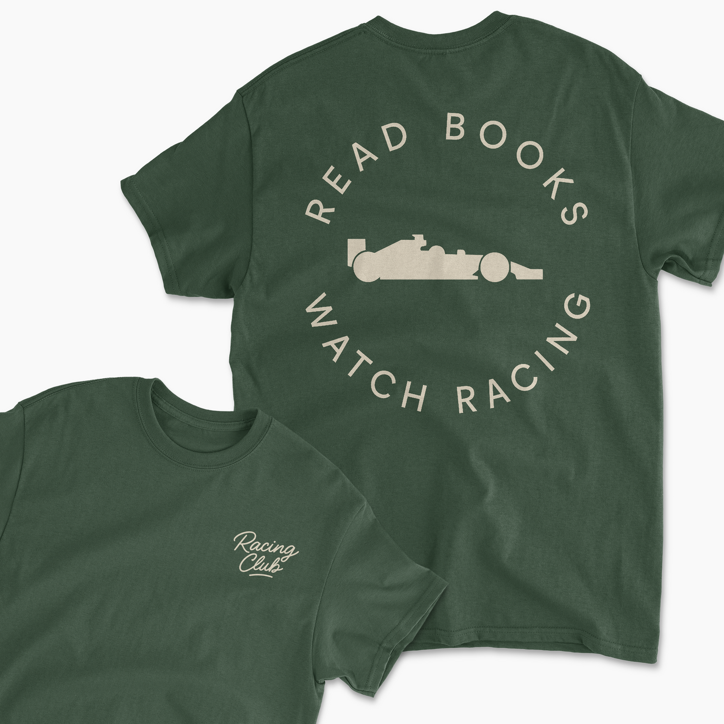 Read Books Watch F1 Racing T-Shirt | Inspired Retro Formula 1 Motorsports Tee for Racing Fans Team Apparel