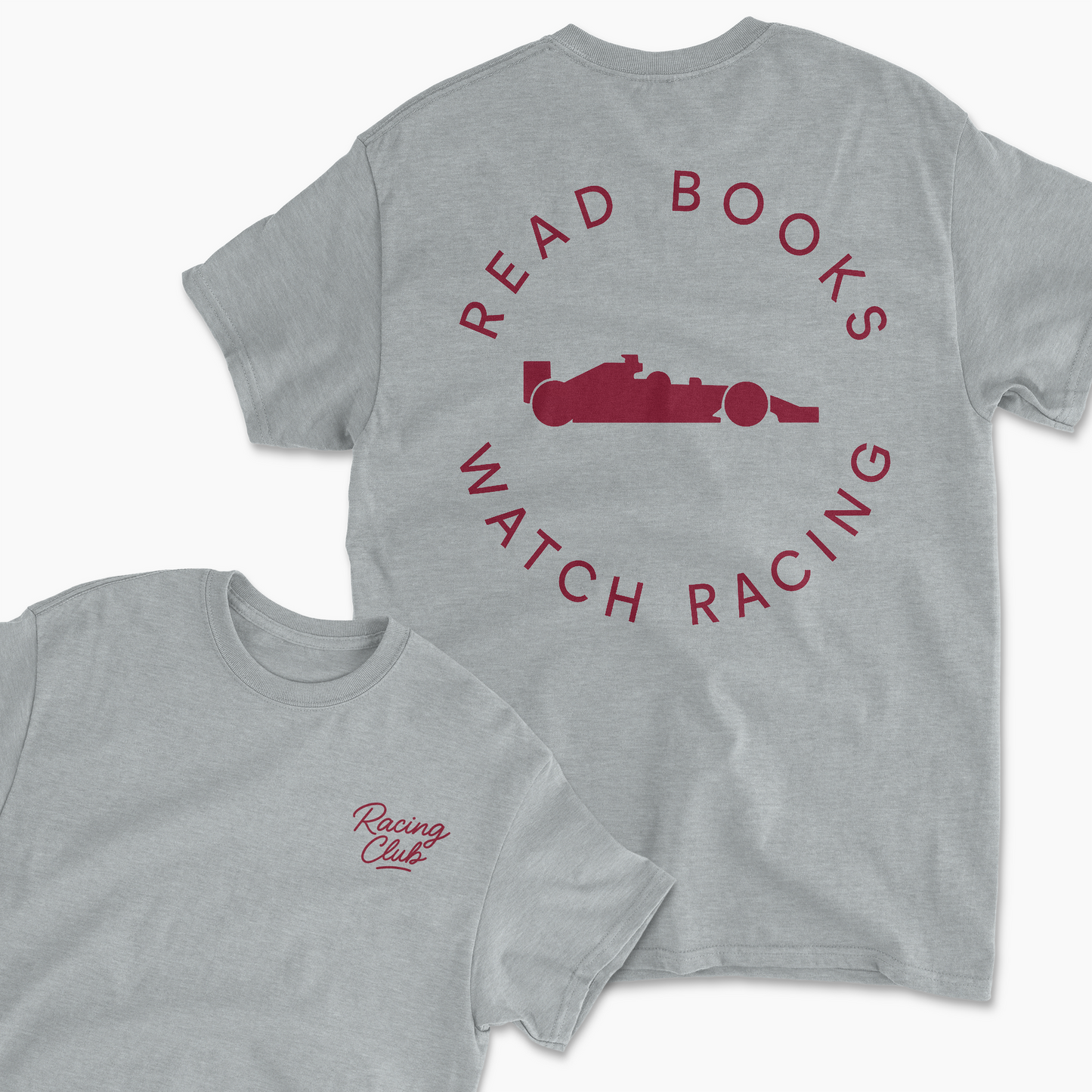 Read Books Watch F1 Racing T-Shirt | Inspired Retro Formula 1 Motorsports Tee for Racing Fans Team Apparel