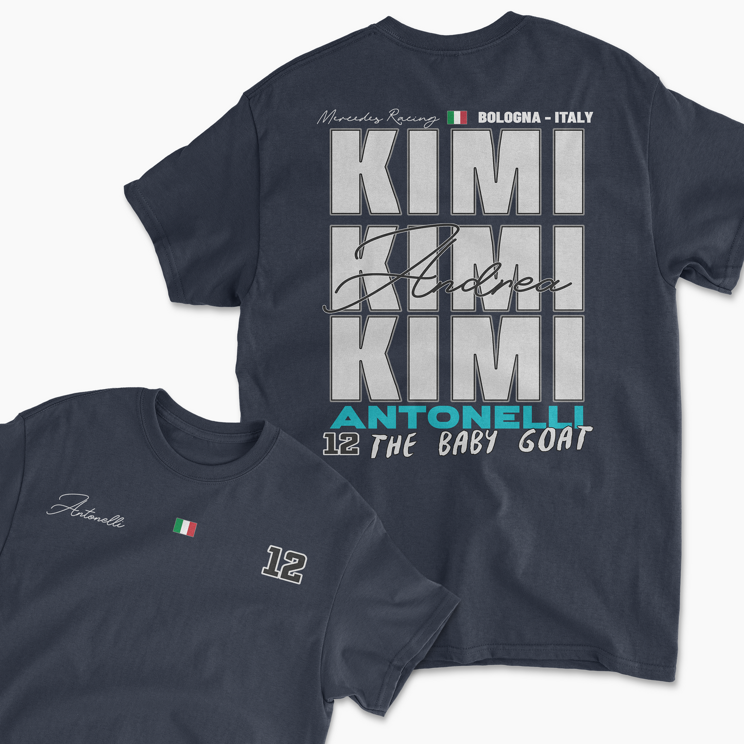 Kimi Antonelli T-Shirt | Inspired Mercedes Racing Merchandise | Motorsports Apparel