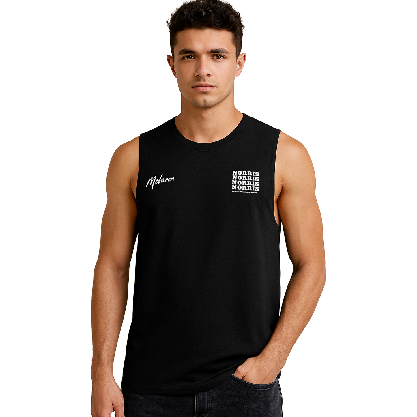 Lando Norris Tank Top | Inspired McLaren Racing Team Apparel | Formula 1 Motorsports Shirt | F1 Gift for Fans