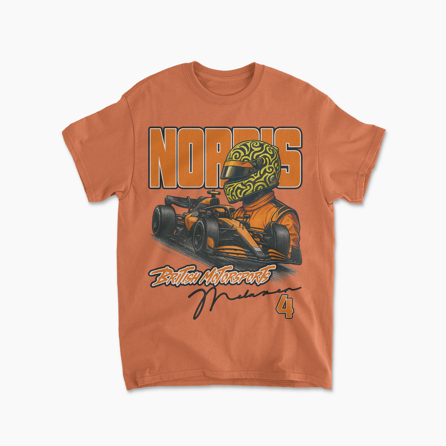 Lando Norris T-Shirt | Inspired McLaren F1 Racing Team Tee | Formula 1 Motorsports Apparel | F1 Driver Fan Gear Race Shirt