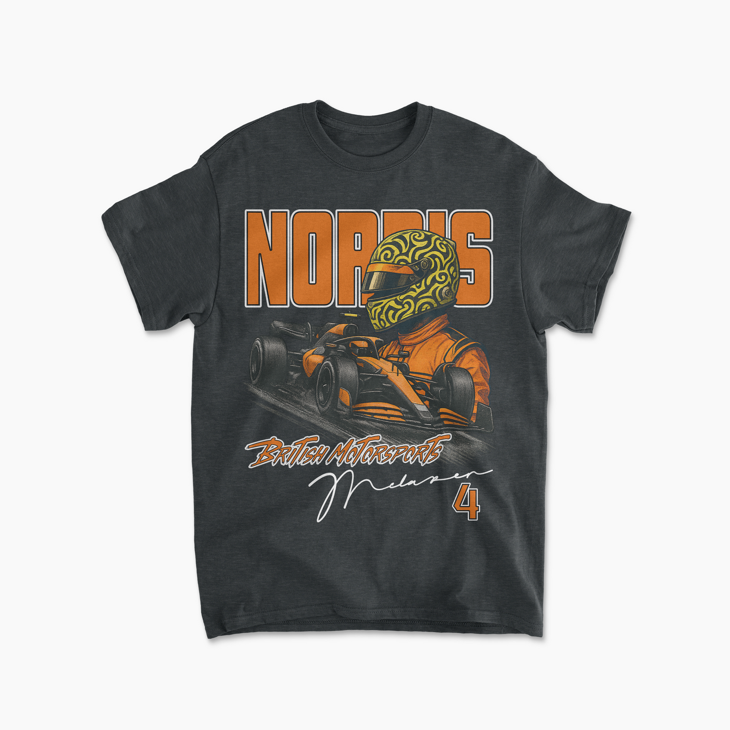 Lando Norris T-Shirt | Inspired McLaren F1 Racing Team Tee | Formula 1 Motorsports Apparel | F1 Driver Fan Gear Race Shirt