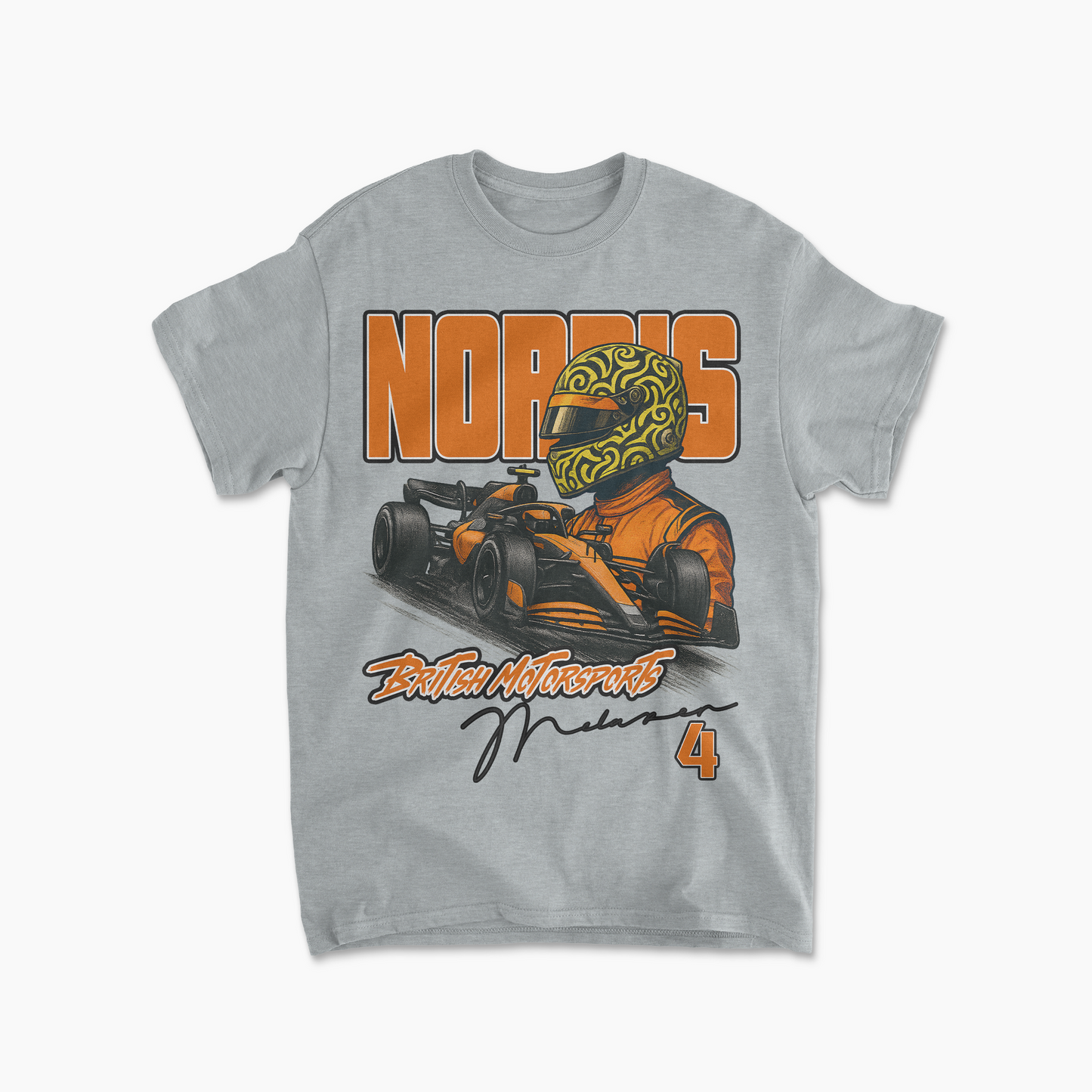 Lando Norris T-Shirt | Inspired McLaren F1 Racing Team Tee | Formula 1 Motorsports Apparel | F1 Driver Fan Gear Race Shirt