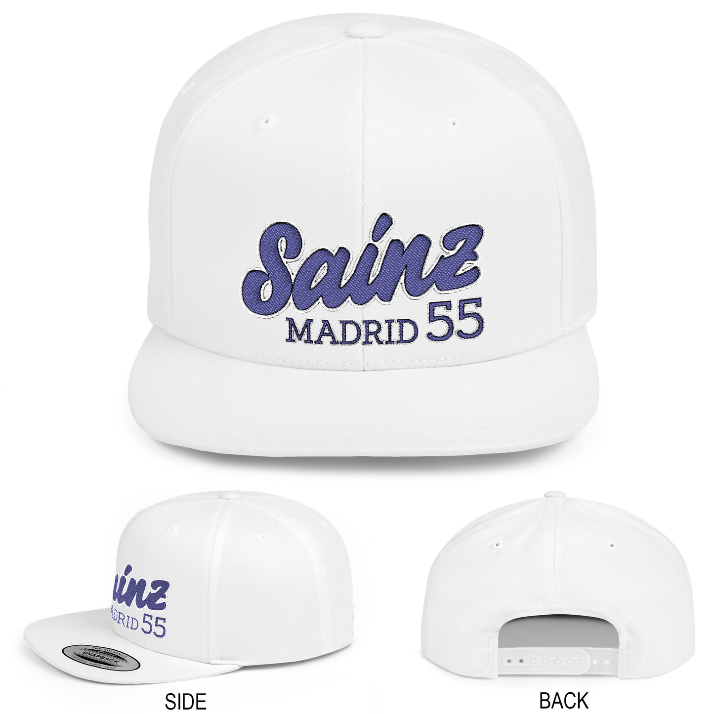 Carlos Sainz Hat | Inspired Williams F1 Racing Flat Bill Hat – Adjustable Motorsport Cap for Fans