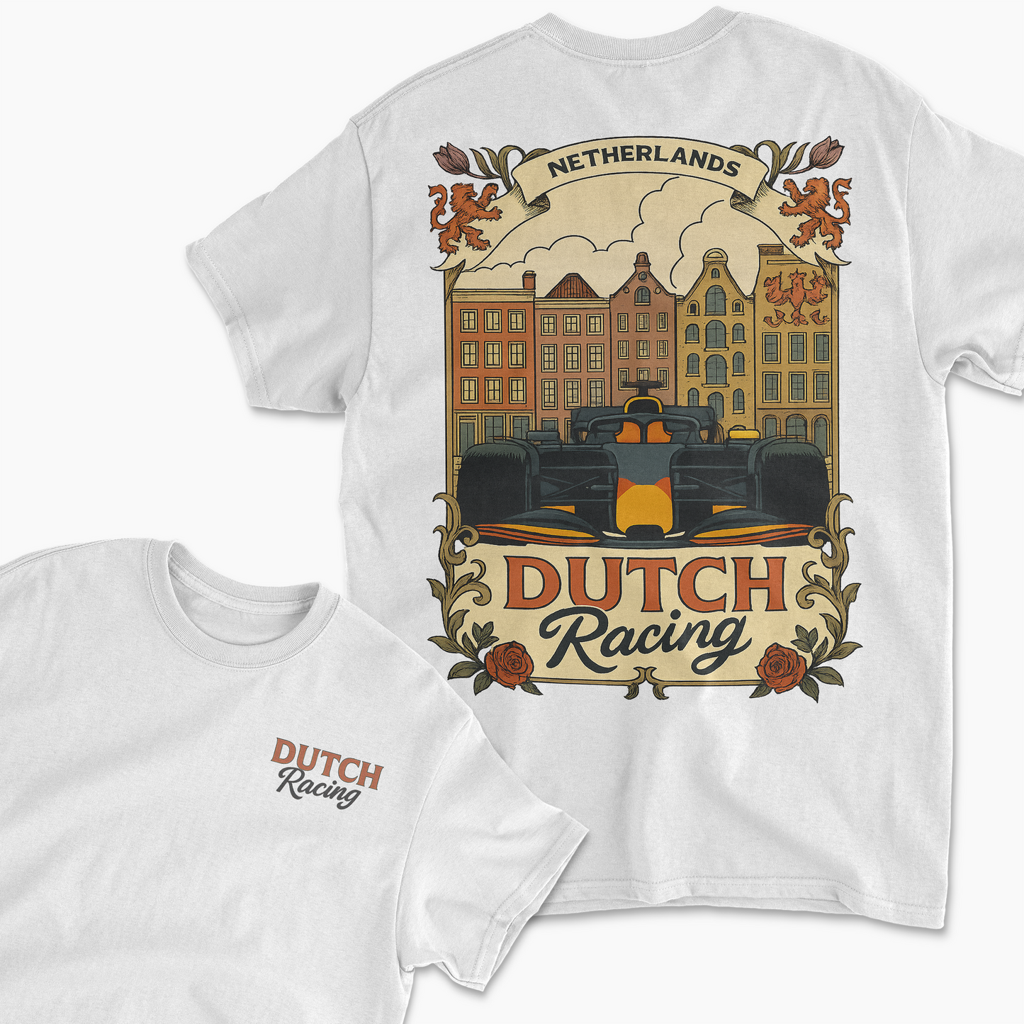 Dutch Racing T-Shirt | Inspired Racing Circuit Shirt, Motorsports Apparel, Race Fan Gift Merchandise, Unisex Cotton Tee