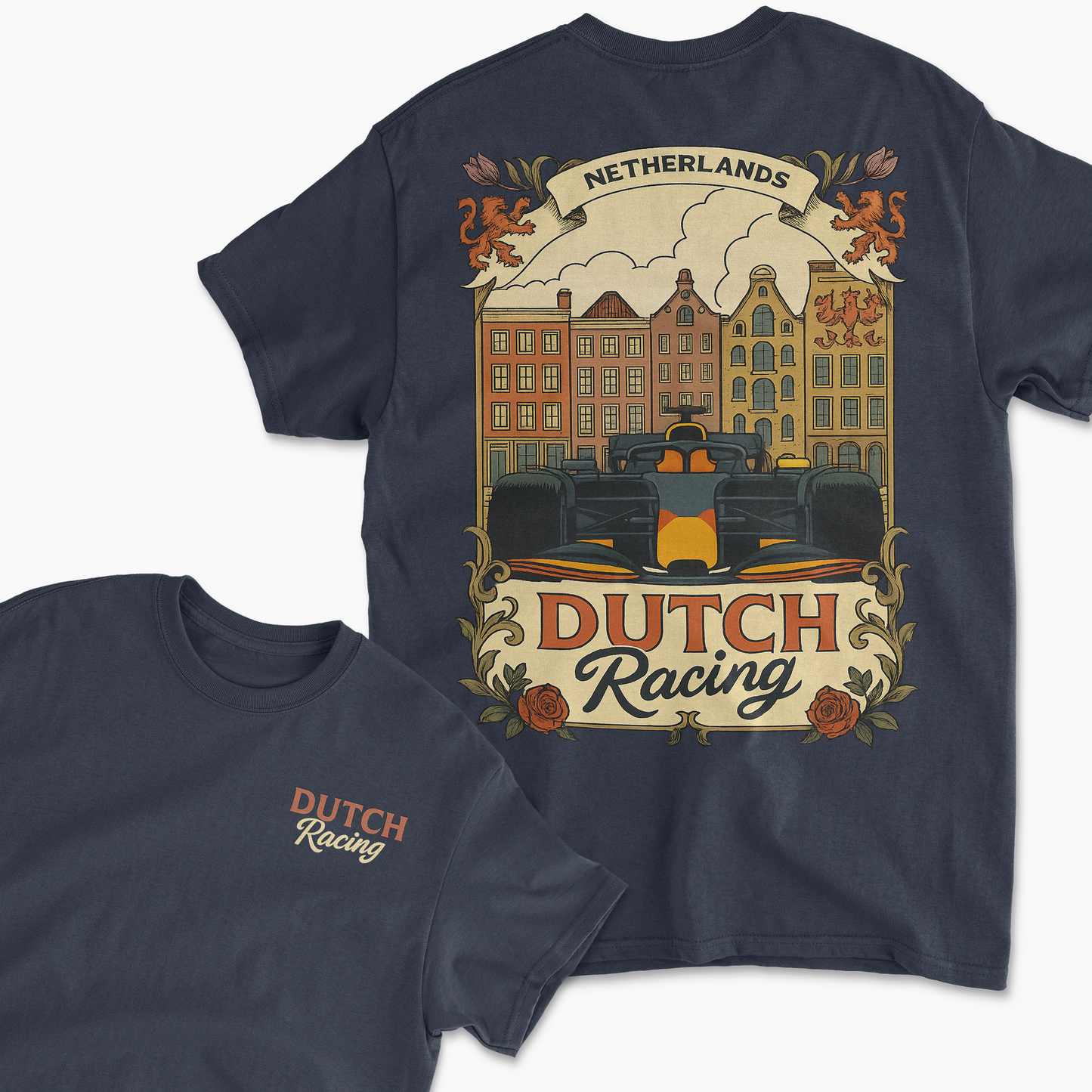 Dutch Racing T-Shirt | Inspired Racing Circuit Shirt, Motorsports Apparel, Race Fan Gift Merchandise, Unisex Cotton Tee