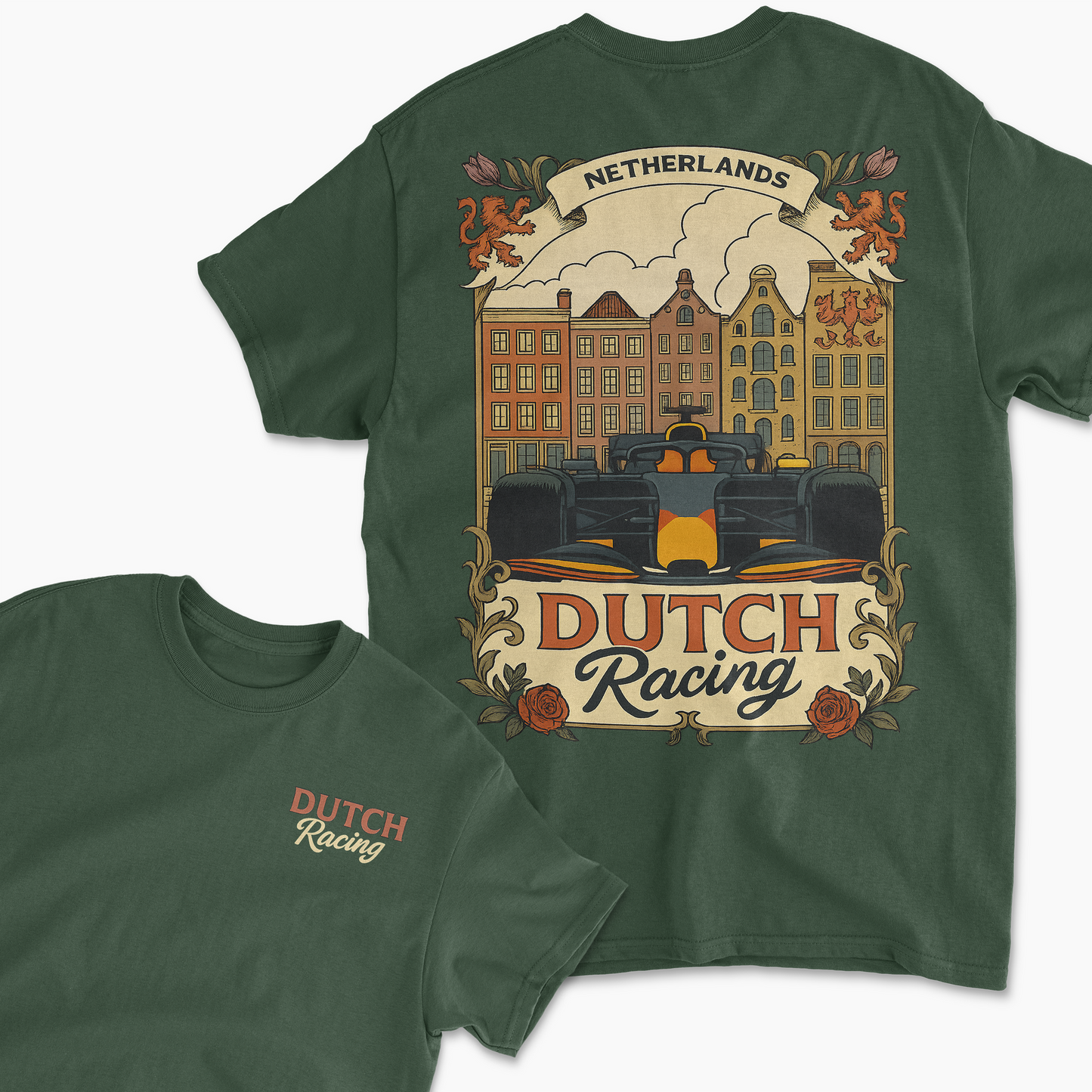 Dutch Racing T-Shirt | Inspired Racing Circuit Shirt, Motorsports Apparel, Race Fan Gift Merchandise, Unisex Cotton Tee