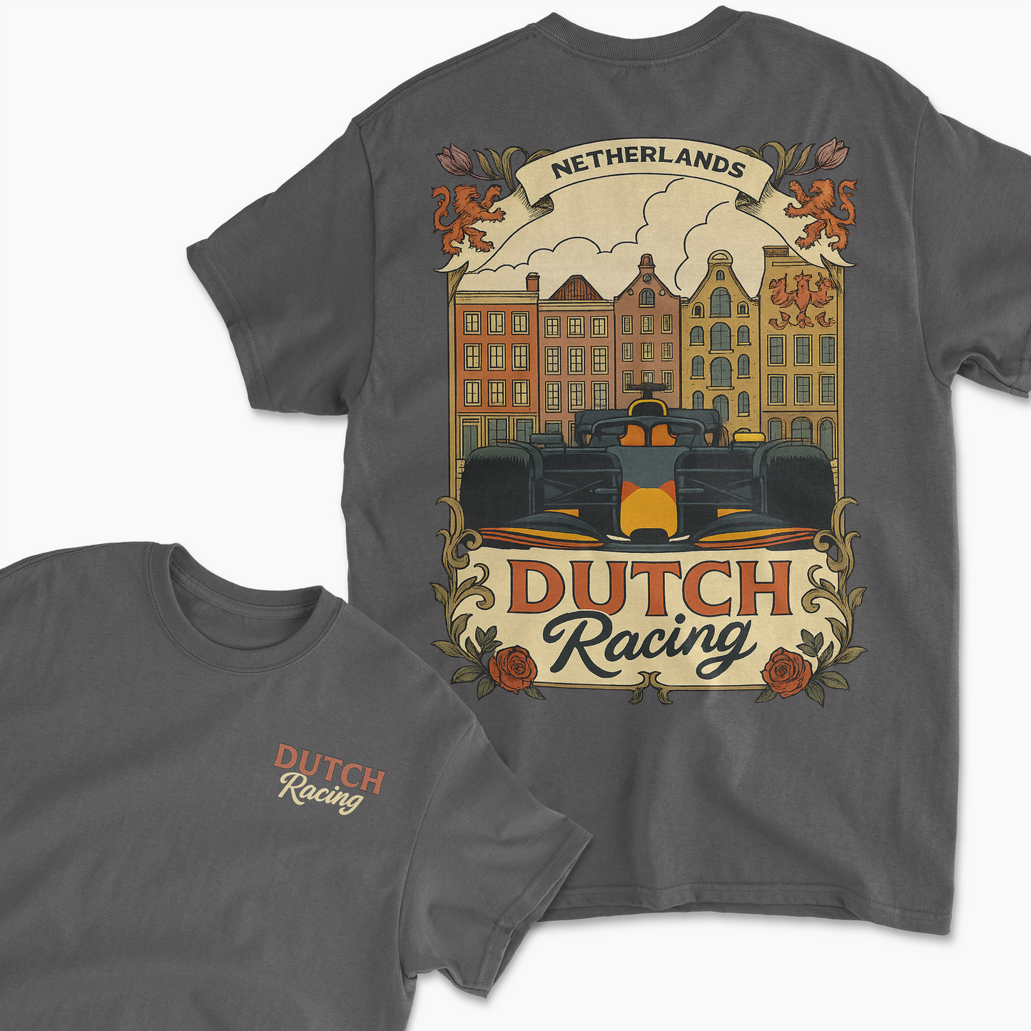 Dutch Racing T-Shirt | Inspired Racing Circuit Shirt, Motorsports Apparel, Race Fan Gift Merchandise, Unisex Cotton Tee