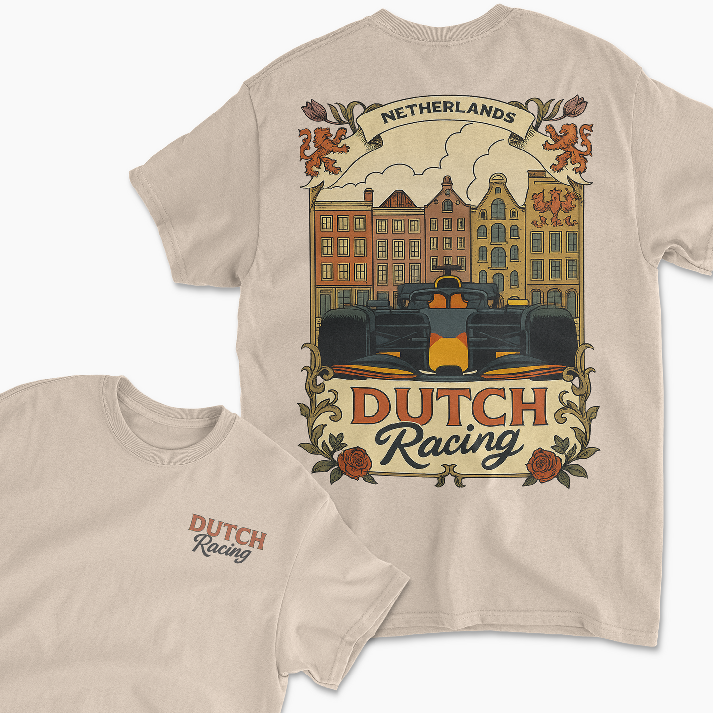 Dutch Racing T-Shirt | Inspired Racing Circuit Shirt, Motorsports Apparel, Race Fan Gift Merchandise, Unisex Cotton Tee