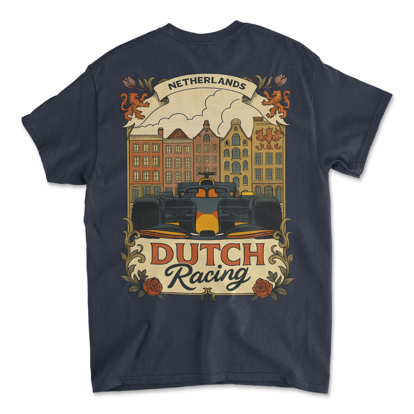 Dutch Racing T-Shirt | Inspired Racing Circuit Shirt, Motorsports Apparel, Race Fan Gift Merchandise, Unisex Cotton Tee