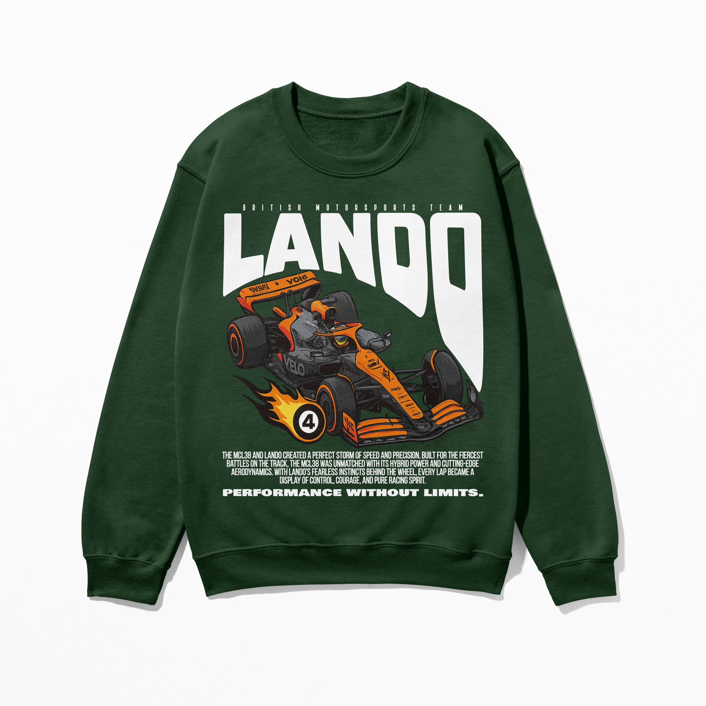 Lando Norris Sweatshirt | Inspired Mclaren Formula 1 Merhandise, F1 Gift