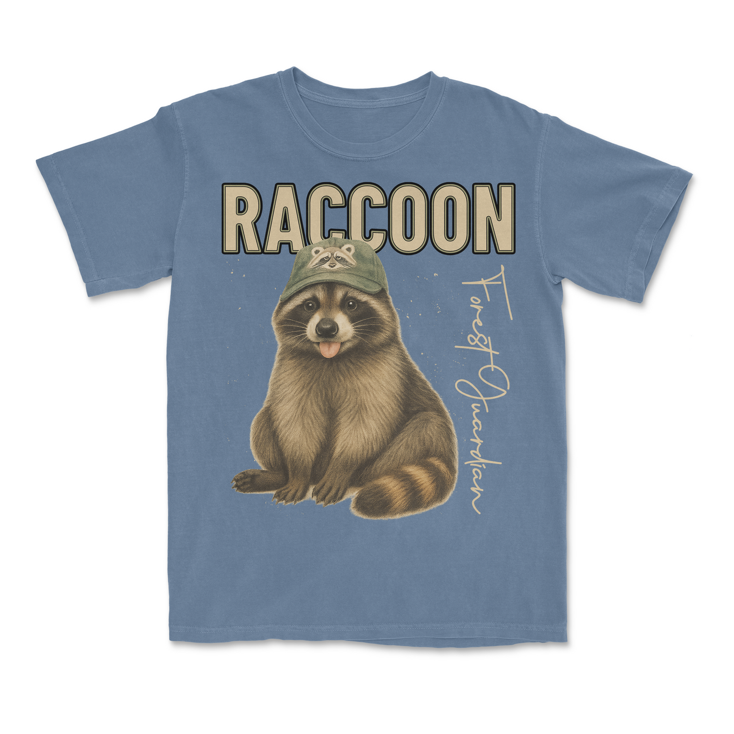 Raccoon Graphic Retro Comfort Colors Oversized T-Shirt