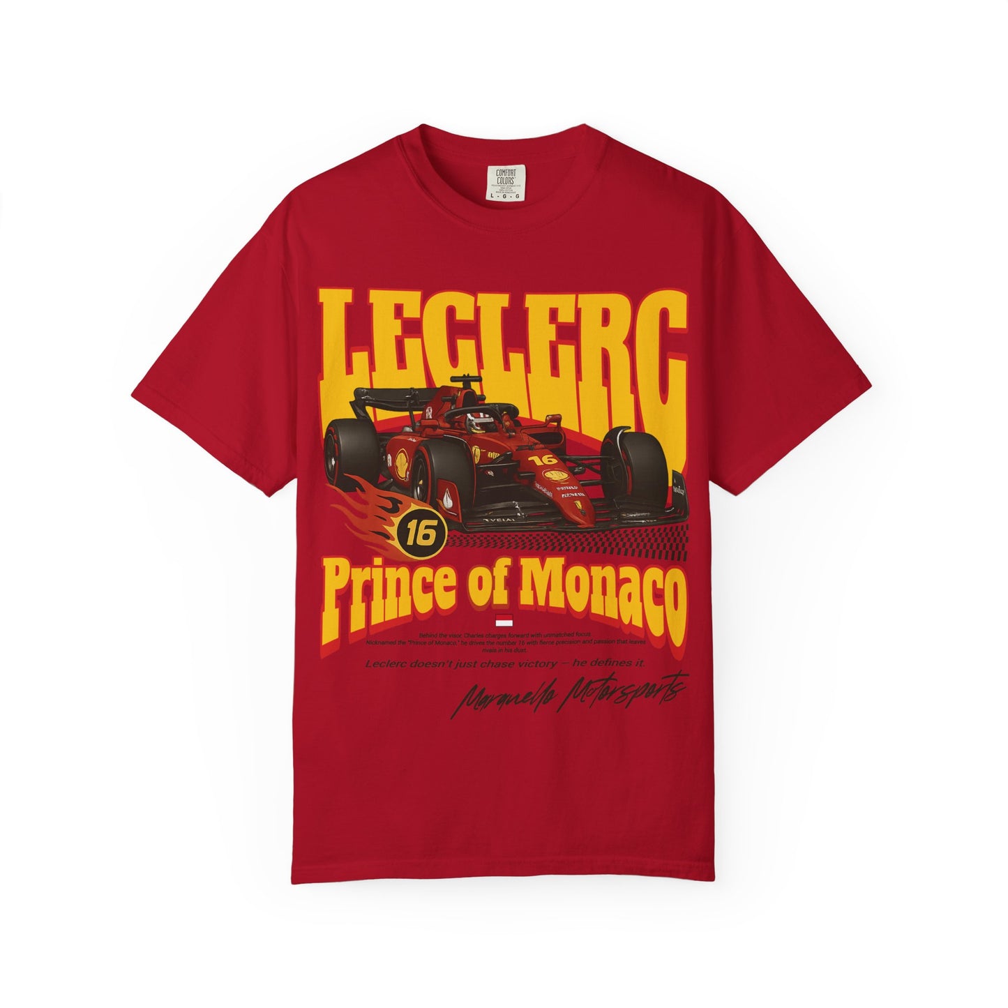 Charles Leclerc Formula 1 T-Shirt | Inspired Ferrari F1 Team Streetwear Tee | Monaco GP Gift