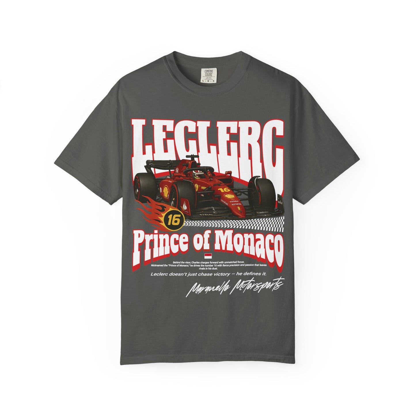 Charles Leclerc Formula 1 T-Shirt | Inspired Ferrari F1 Team Streetwear Tee | Monaco GP Gift