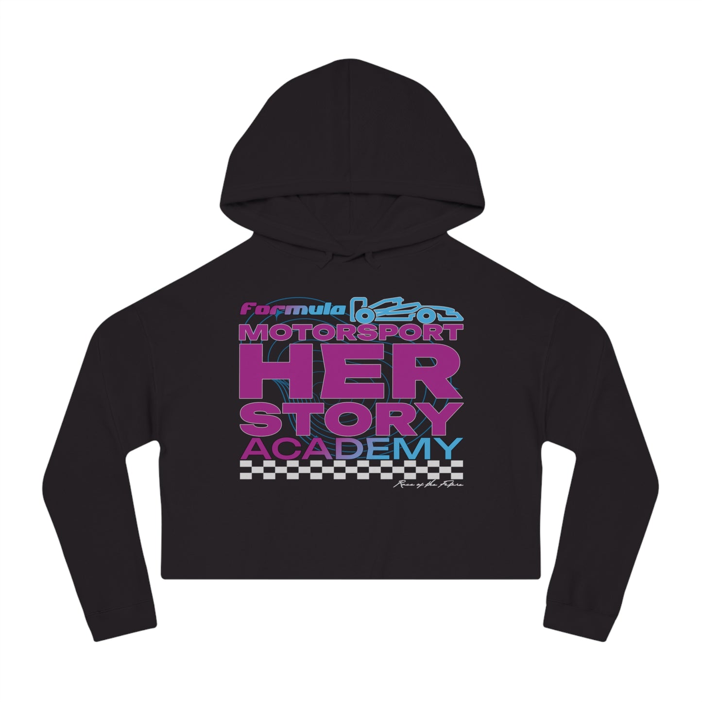 F1 Racing Academy Cropped Hoodie | Gift for Her | Women F1