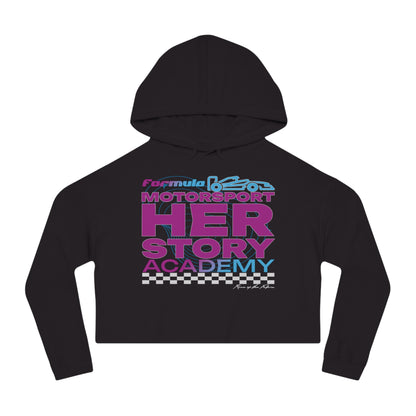 F1 Racing Academy Cropped Hoodie | Gift for Her | Women F1