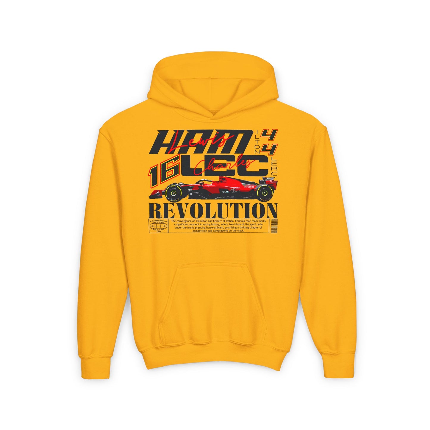 Lewis Hamilton Charles Leclerc Inspired Youth Size Hoodie | F1 Hoodie