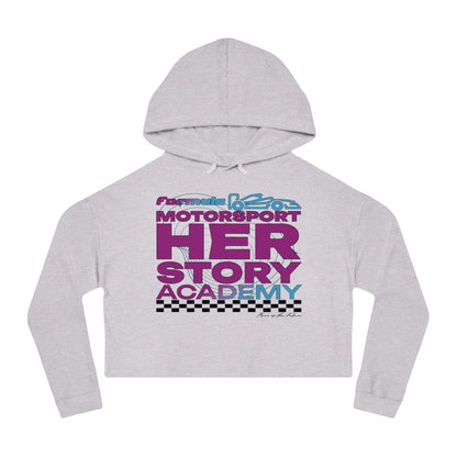 F1 Racing Academy Cropped Hoodie | Gift for Her | Women F1