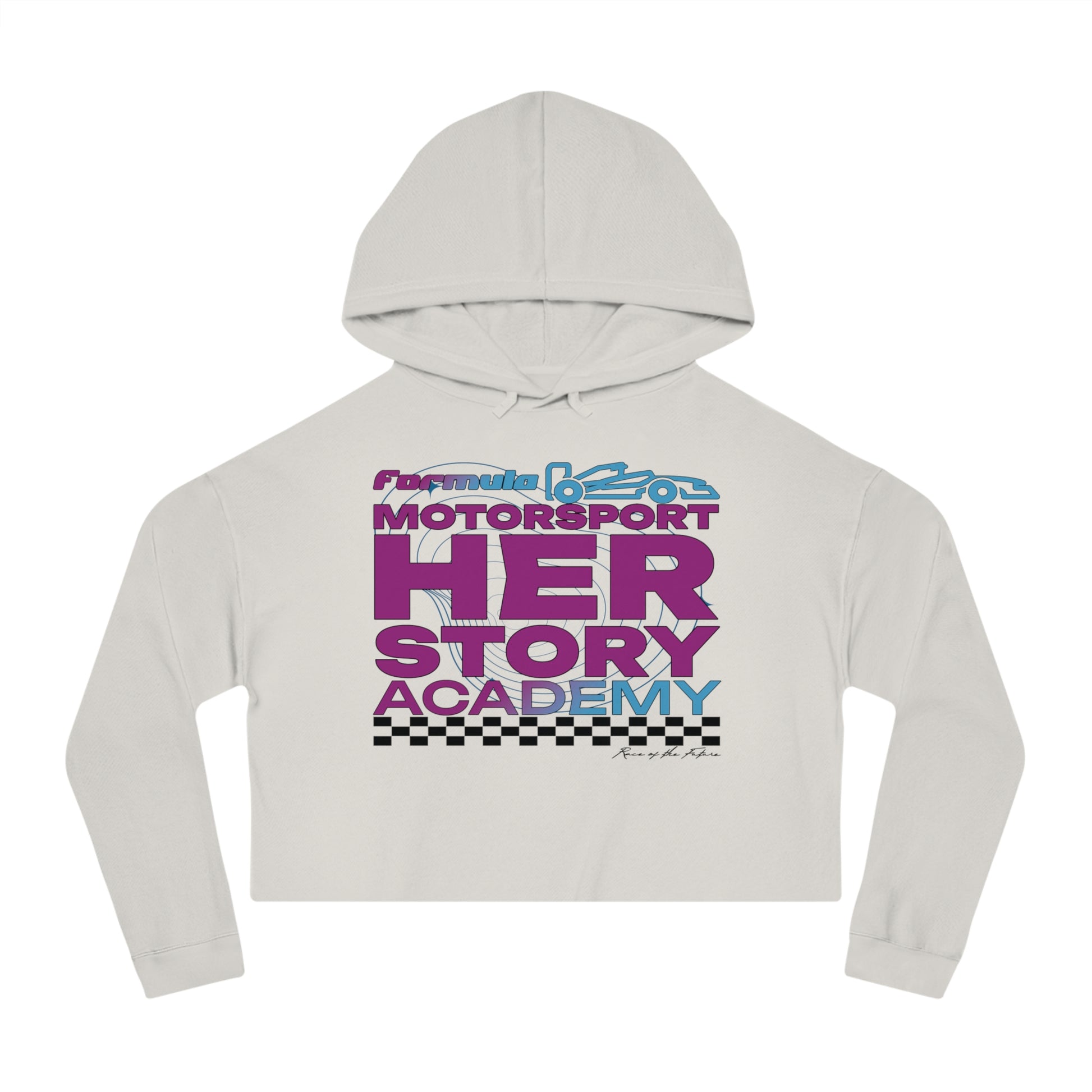 F1 Racing Academy Cropped Hoodie | Gift for Her | Women F1