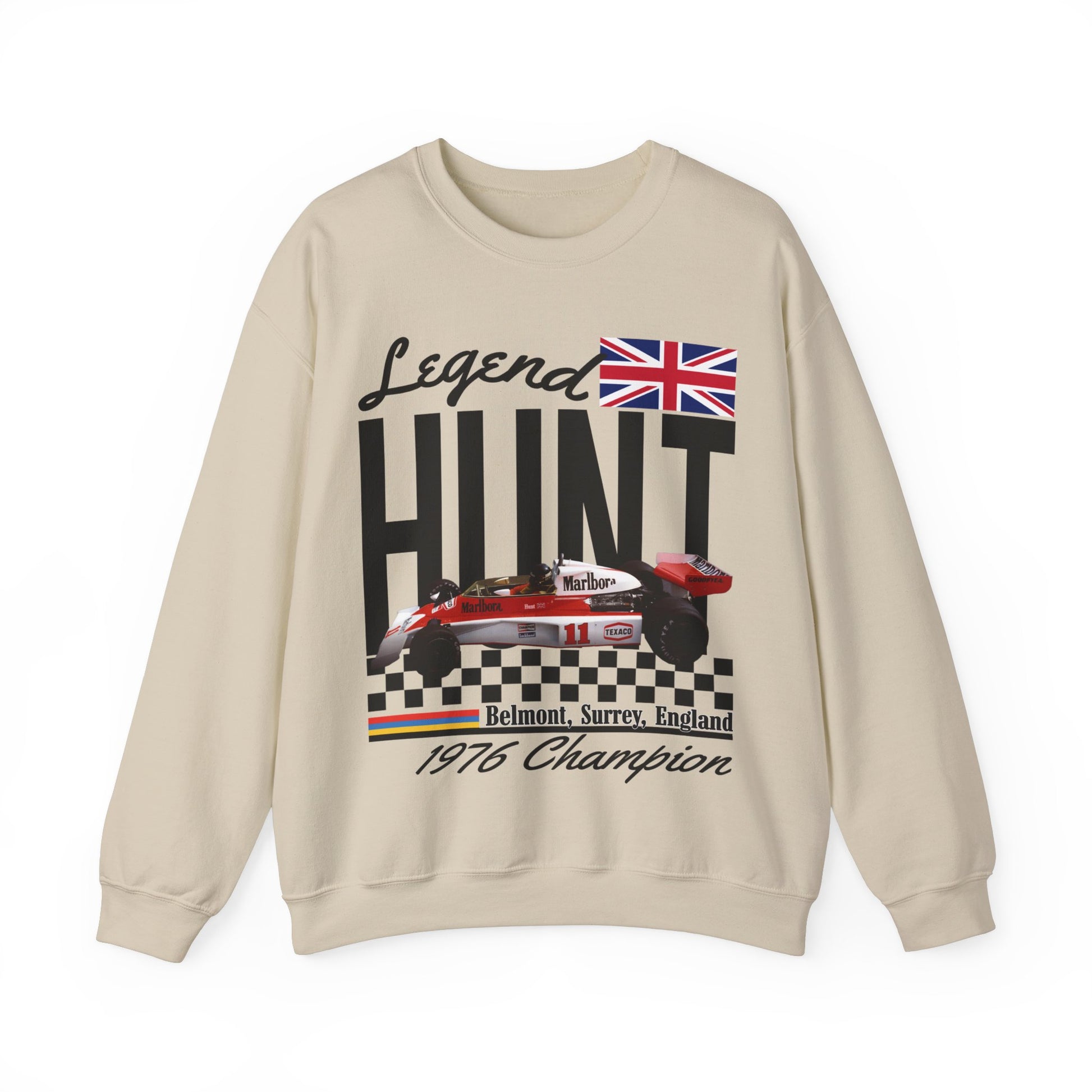 British Legend James Hunt Sweatshirt | Vintage Formula 1 Shirt