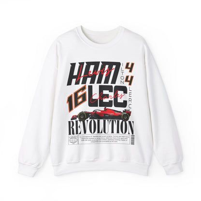 White Lewis Hamilton Charles Leclerc Formula 1 Sweatshirt | Ferrari F1 Shirt