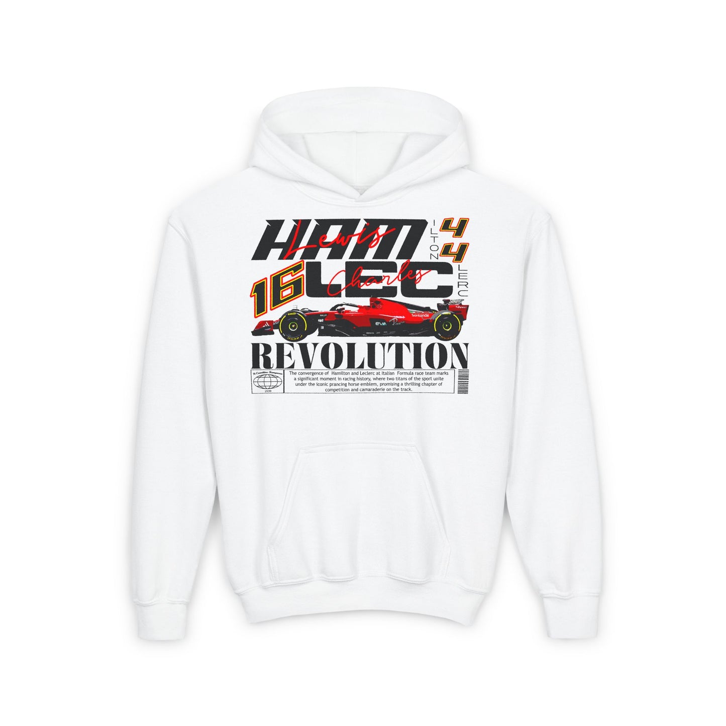 Lewis Hamilton Charles Leclerc Inspired Youth Size Hoodie | F1 Hoodie