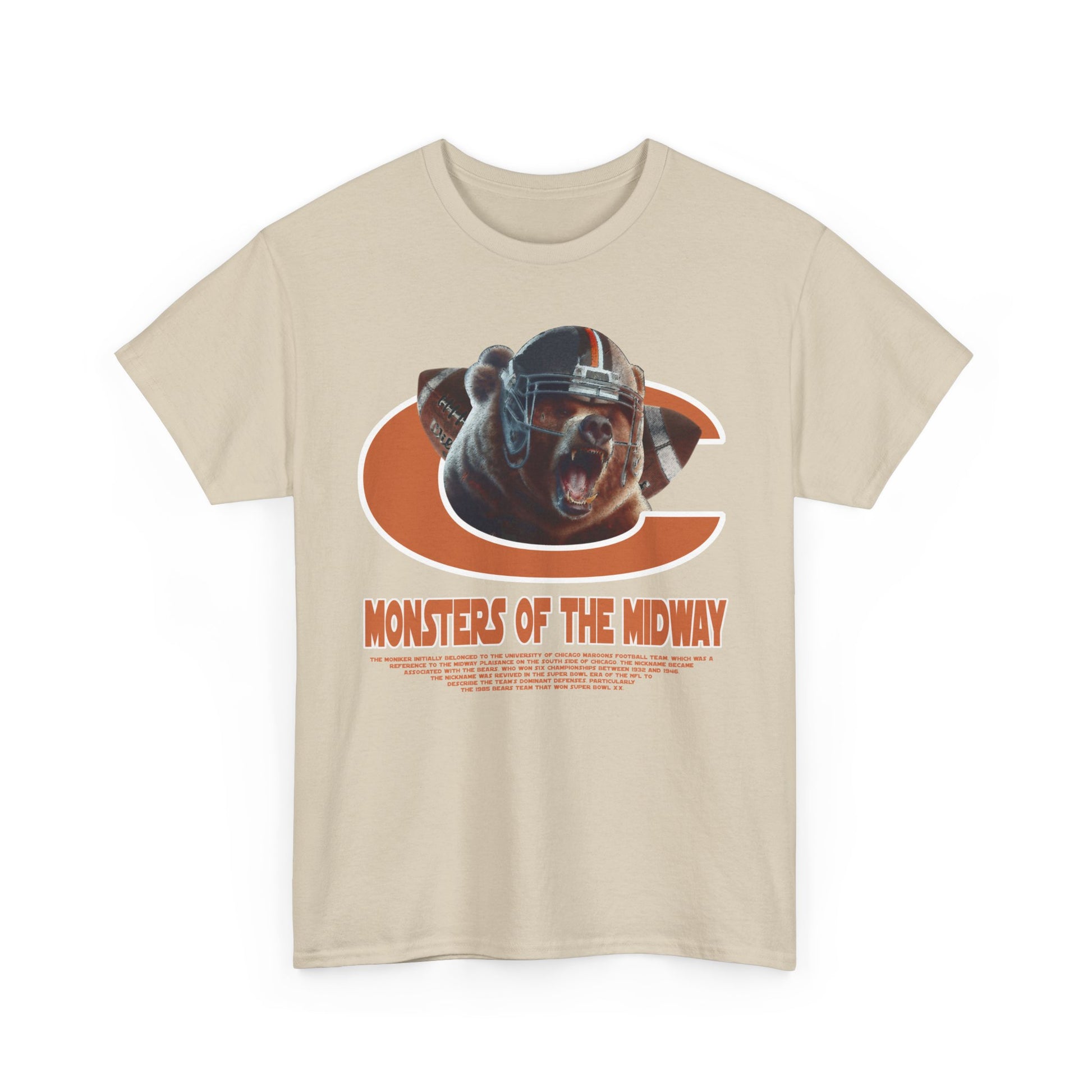 Chicago Bears Inspired Football T-Shirt | Vintage American Football Tee