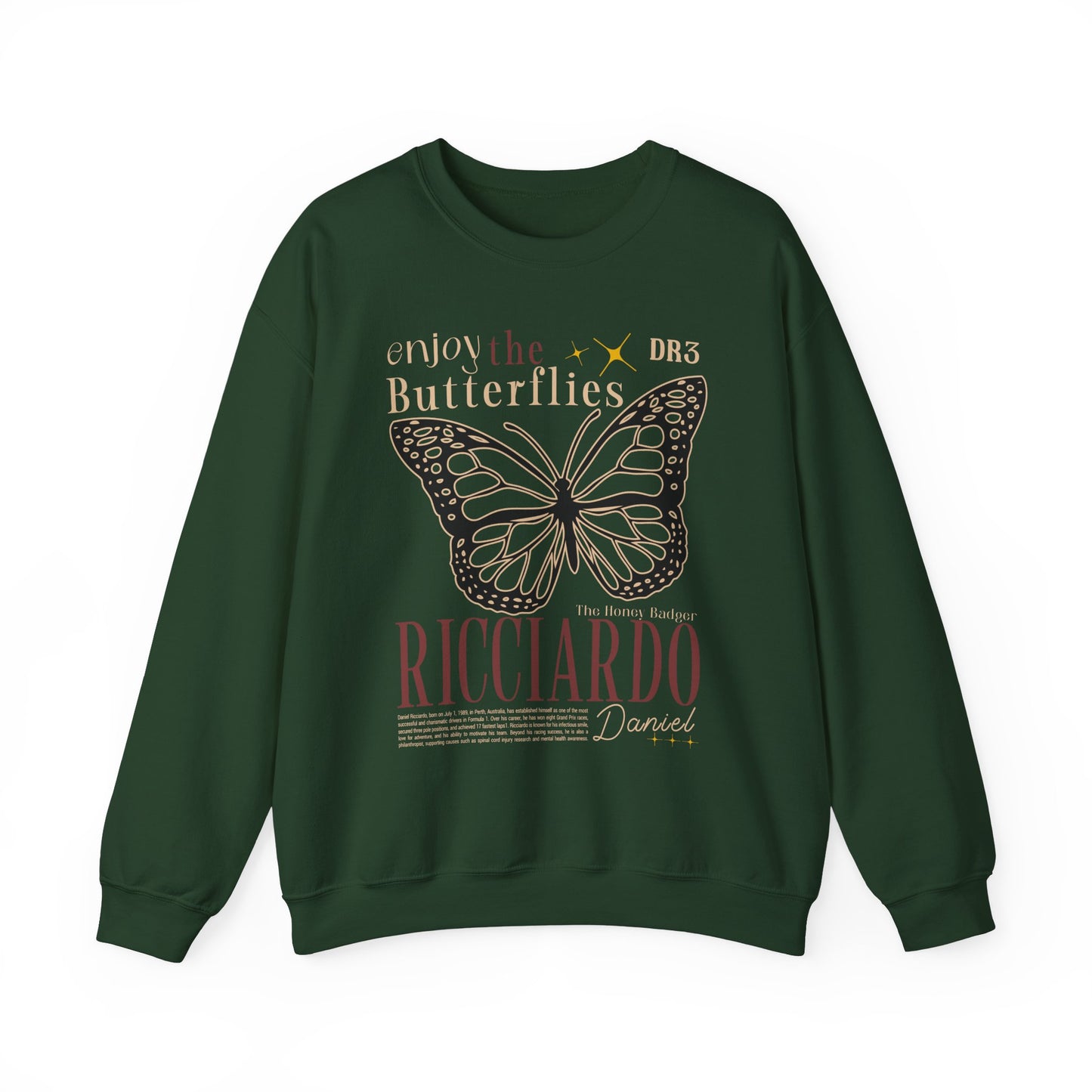 Daniel Ricciardo Enjoy The Butterflies Shirt F1 Fan Sweatshirt