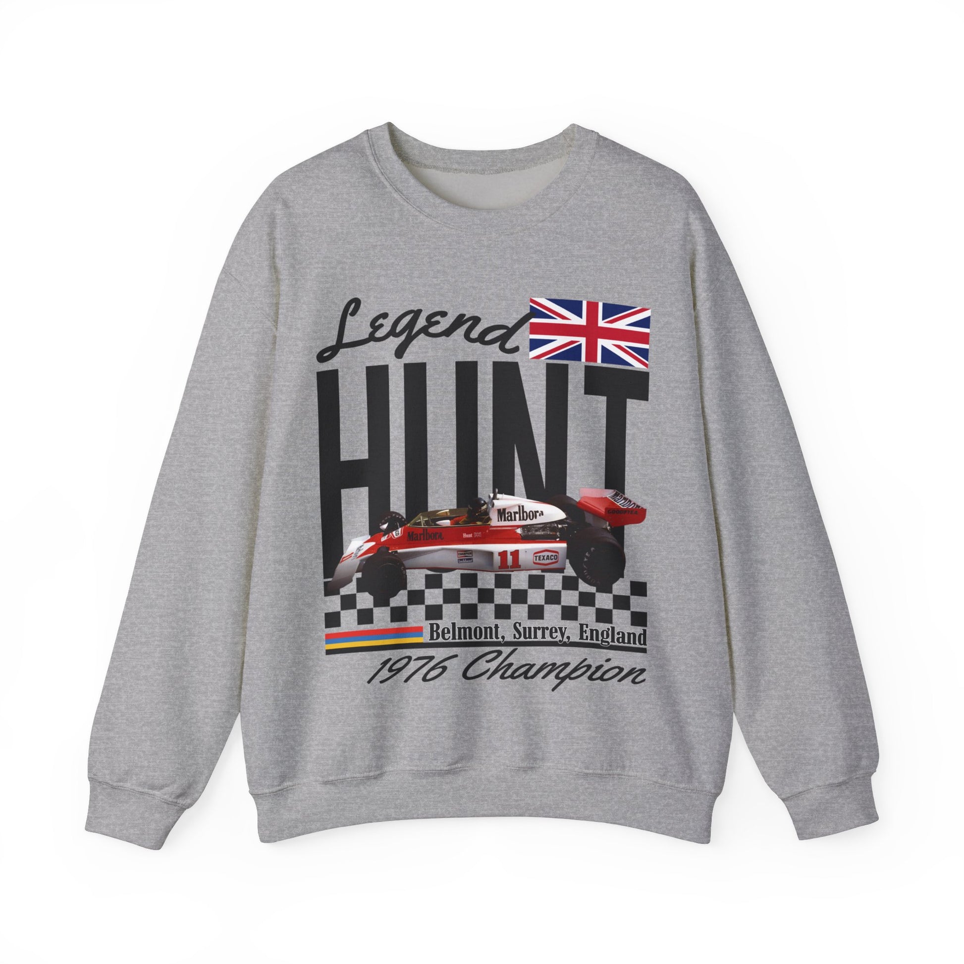 British Legend James Hunt Sweatshirt | Vintage Formula 1 Shirt