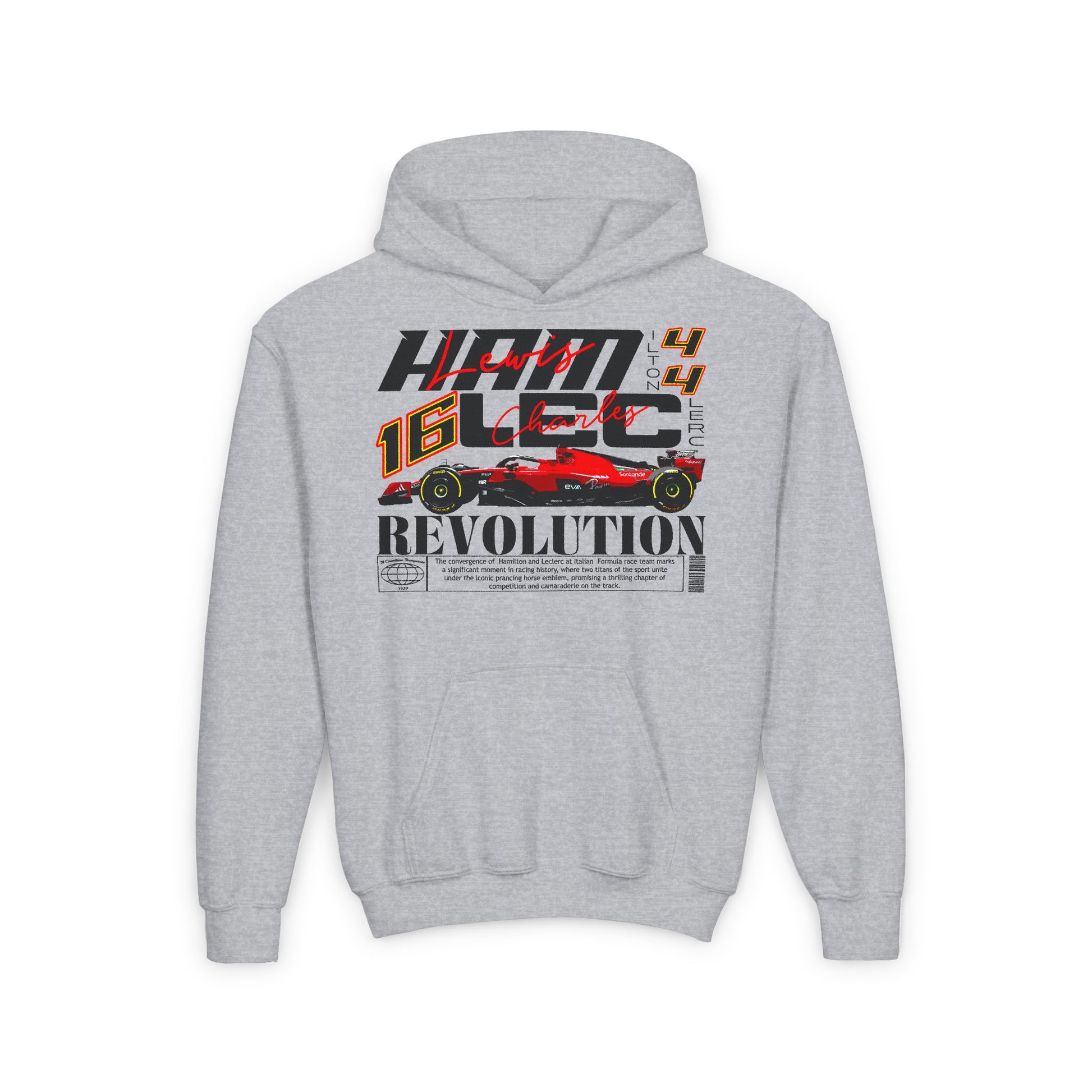 Lewis Hamilton Charles Leclerc Inspired Youth Size Hoodie | F1 Hoodie