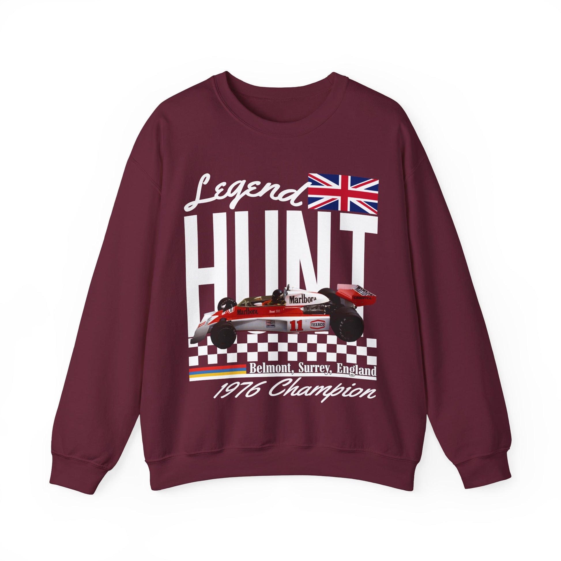 British Legend James Hunt Sweatshirt | Vintage Formula 1 Shirt