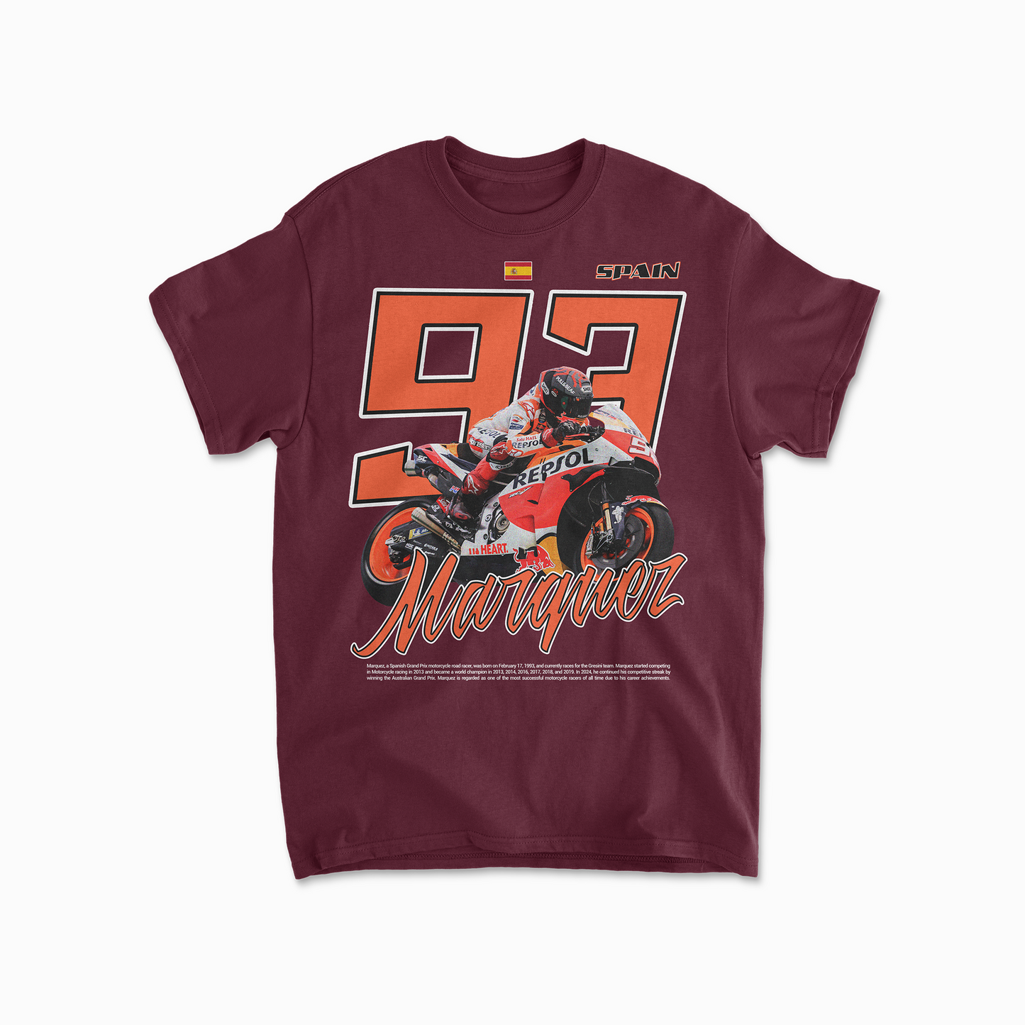 Marc Marquez Inspired T-Shirt | Motorcycle Racing Fan Gift