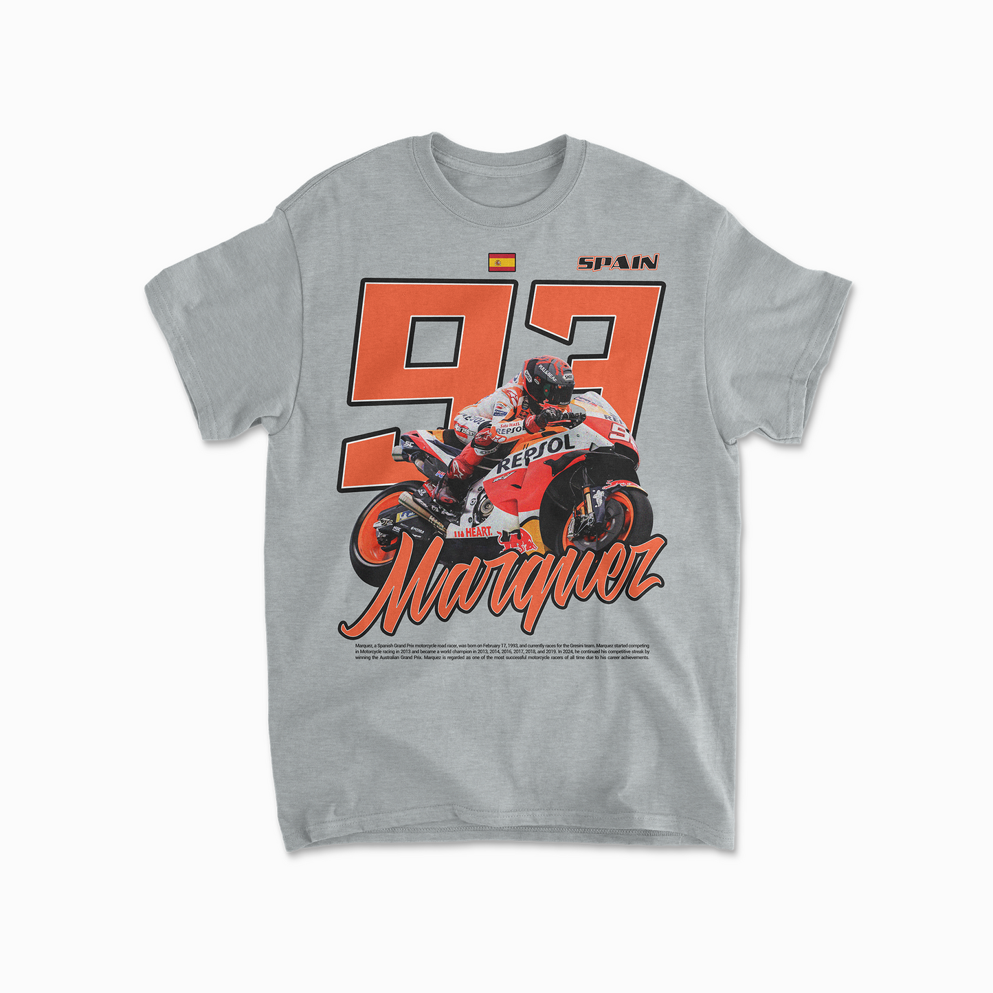 Marc Marquez Inspired T-Shirt | Motorcycle Racing Fan Gift