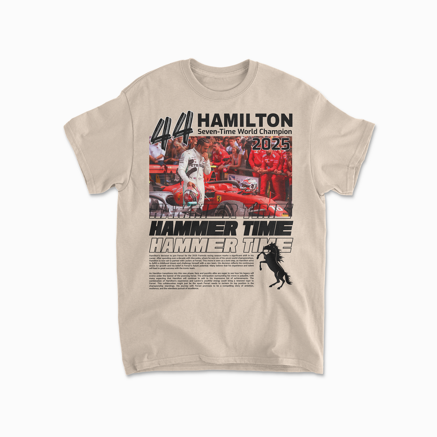 Lewis Hamilton Inspired T-Shirt | Ferrari Inspired F1 Shirt