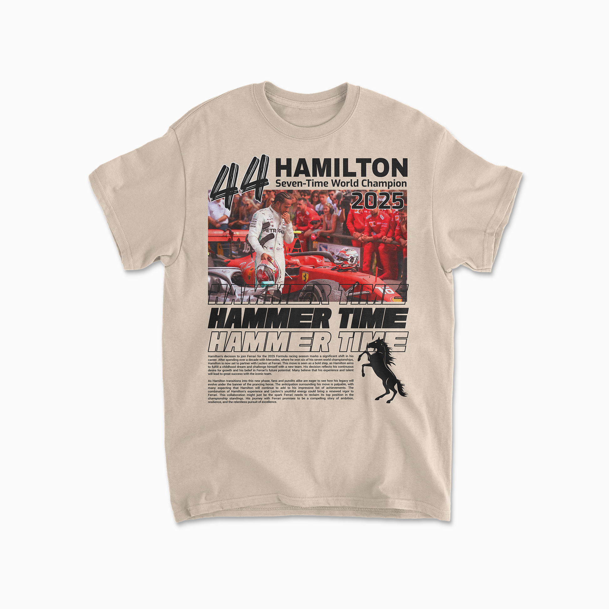 Lewis Hamilton Inspired T-Shirt | Ferrari Inspired F1 Shirt