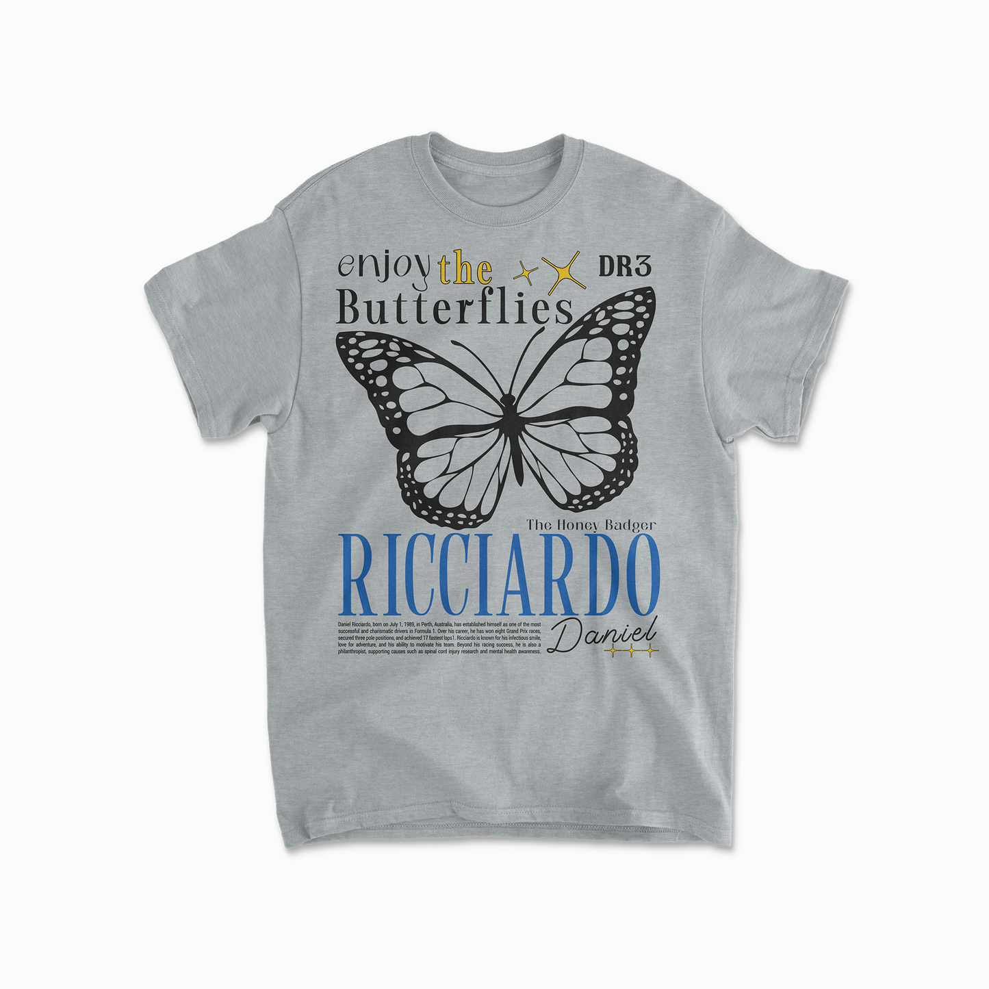 Daniel Ricciardo Inspired T-Shirt | Enjoy The Butterflies Ricciardo Butterfly Shirt