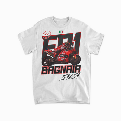 Francesco Bagnaia Inspired T-Shirt | Motorcycle Racing Fan Gift