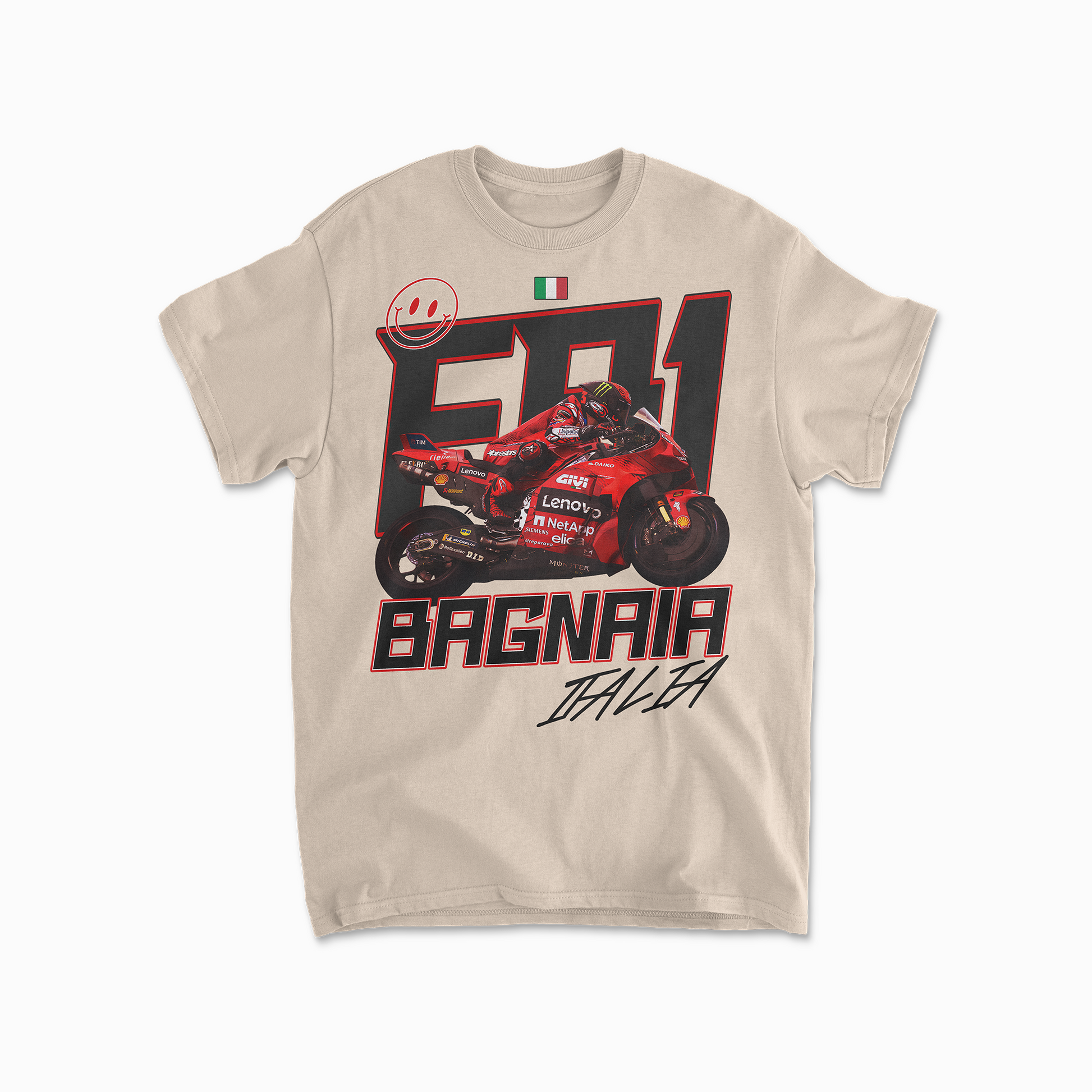 Francesco Bagnaia Inspired T-Shirt | Motorcycle Racing Fan Gift