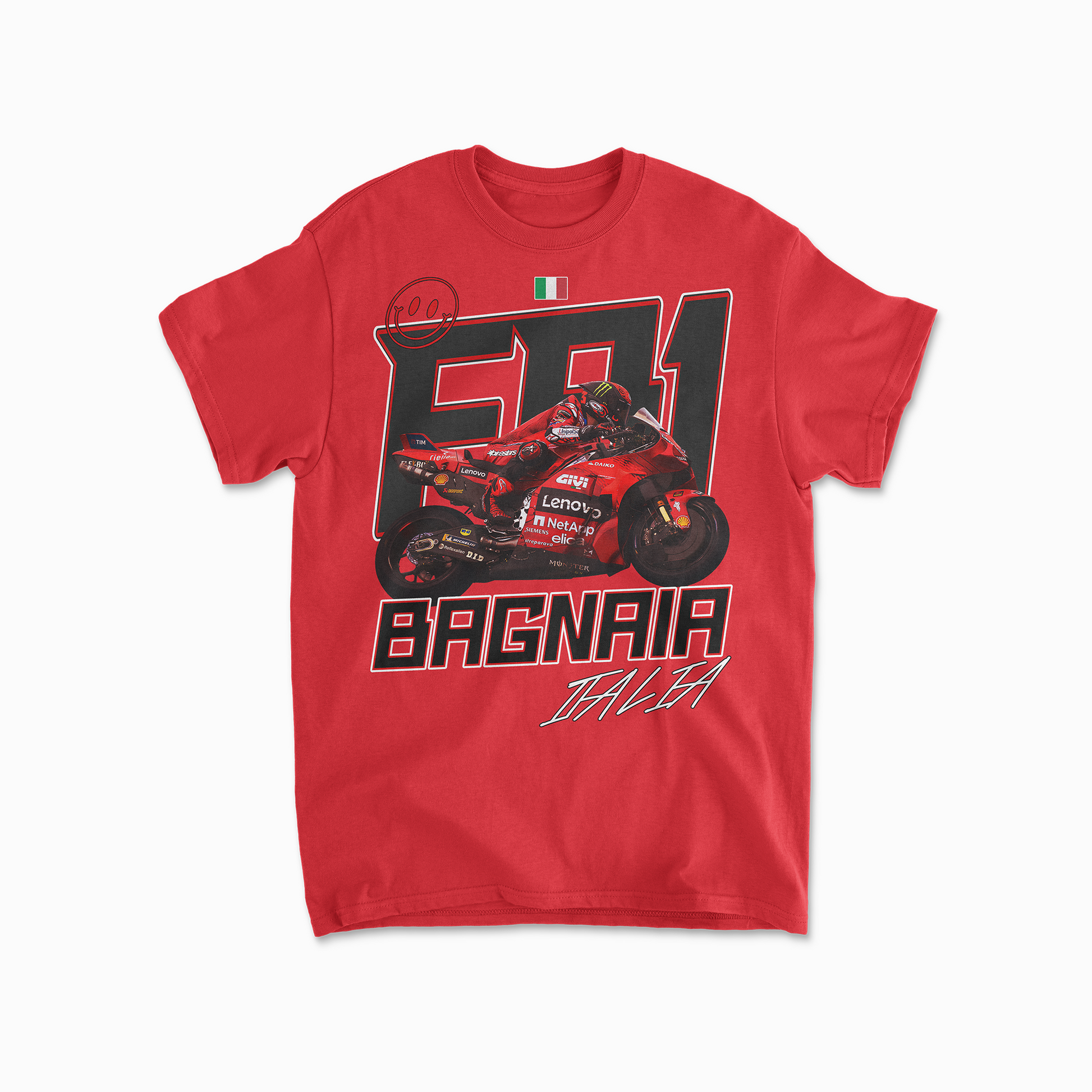 Francesco Bagnaia Inspired T-Shirt | Motorcycle Racing Fan Gift