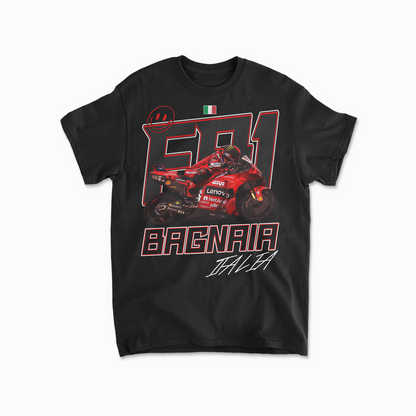 Francesco Bagnaia Inspired T-Shirt | Motorcycle Racing Fan Gift