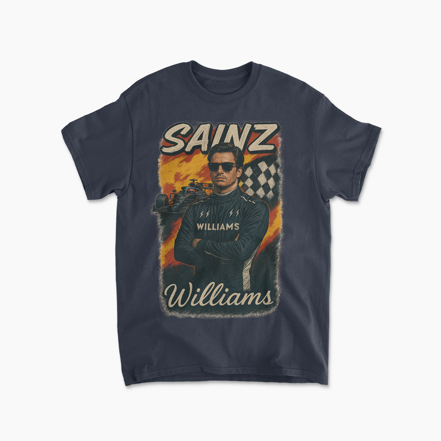 Carlos Sainz Inspired Williams Formula 1 T-Shirt